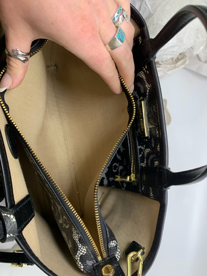 Tory Burch Robinson Ferrara Lace Tote Bag Purse