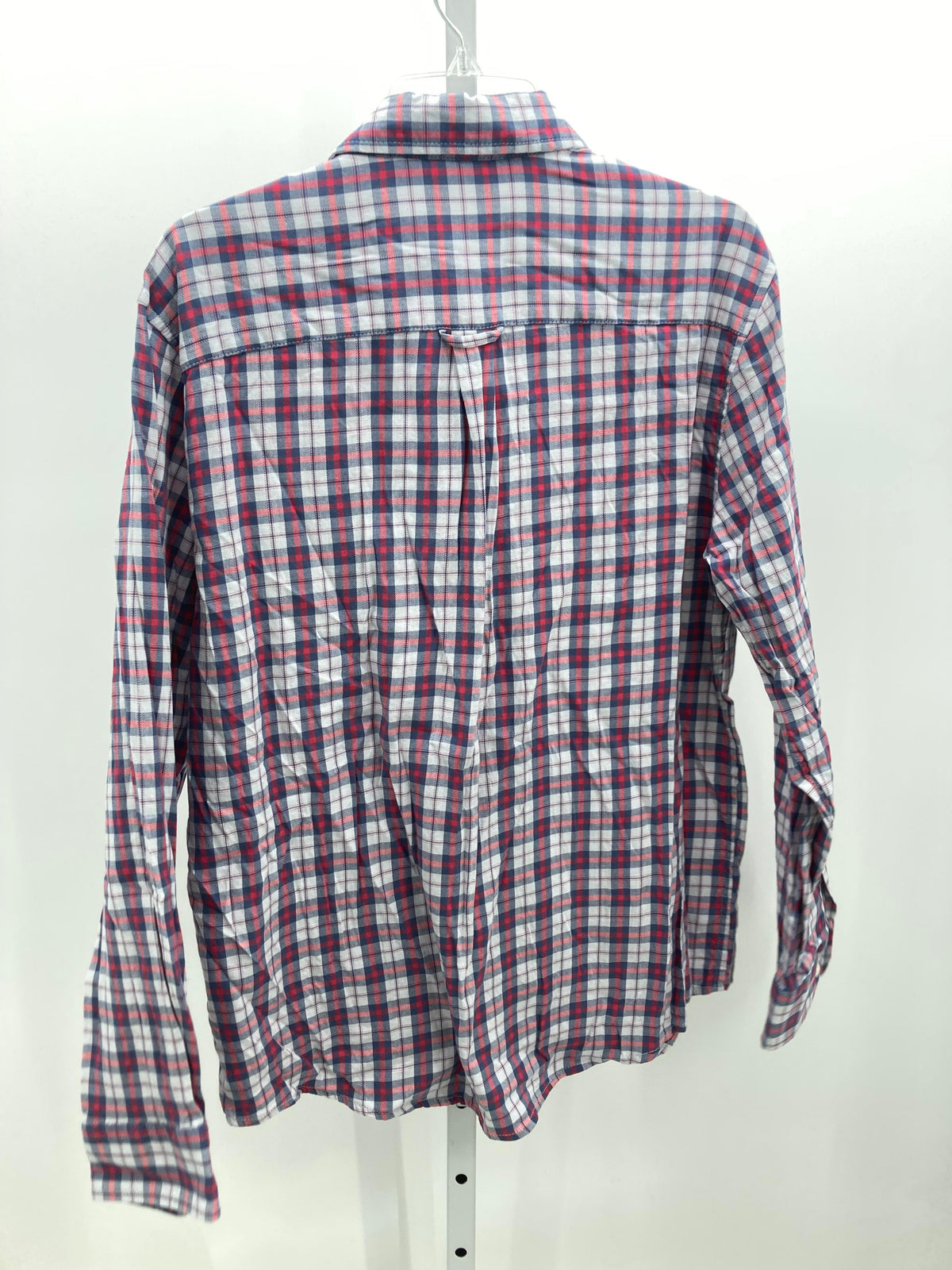 RED PLAID BTN DOWN