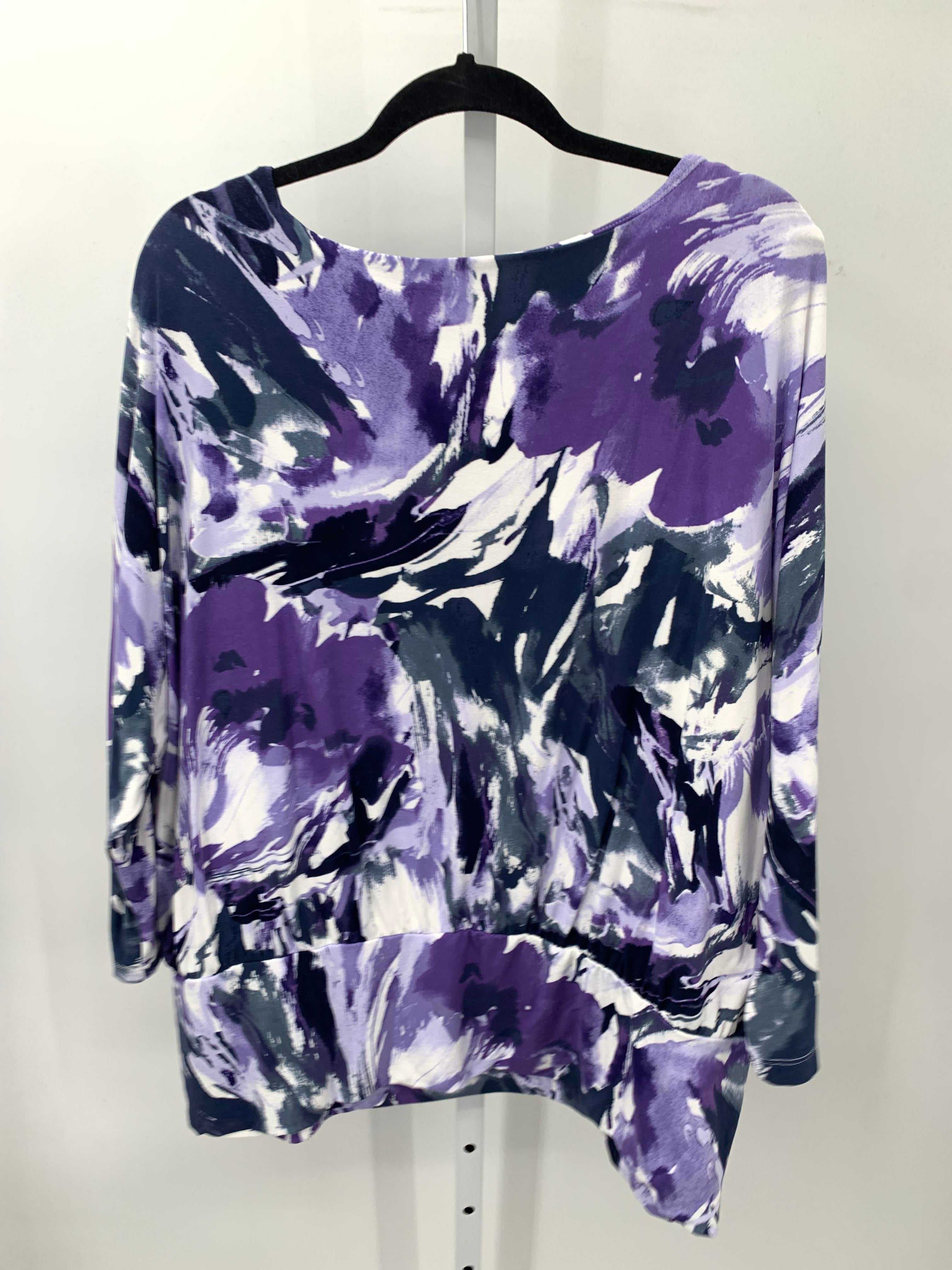 Chico's Size XXL Misses 3/4 Sleeve Shirt