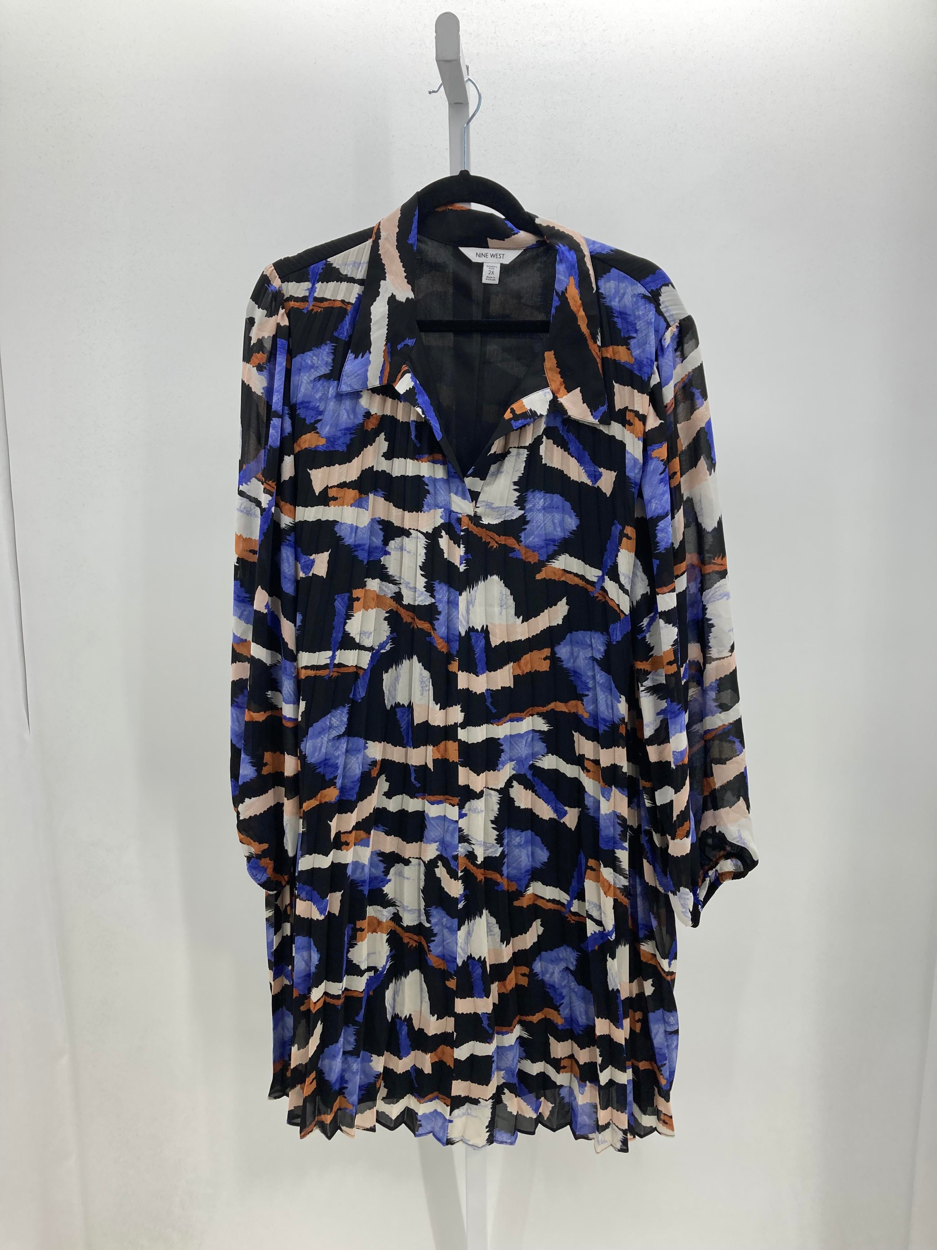 Nine West Size 2X Womens Long Sleeve Dress