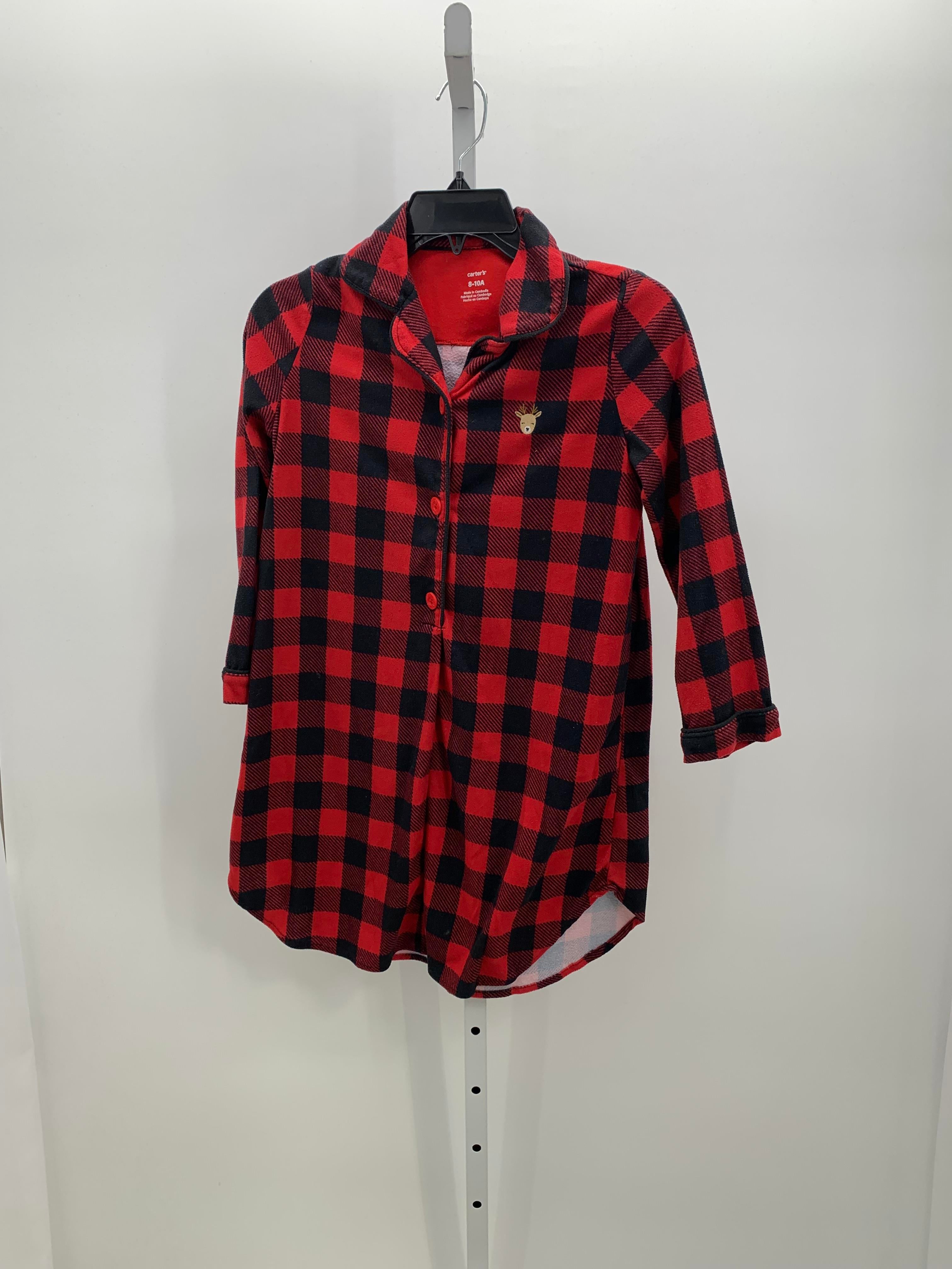 BLACK PLAID NIGHTGOWN