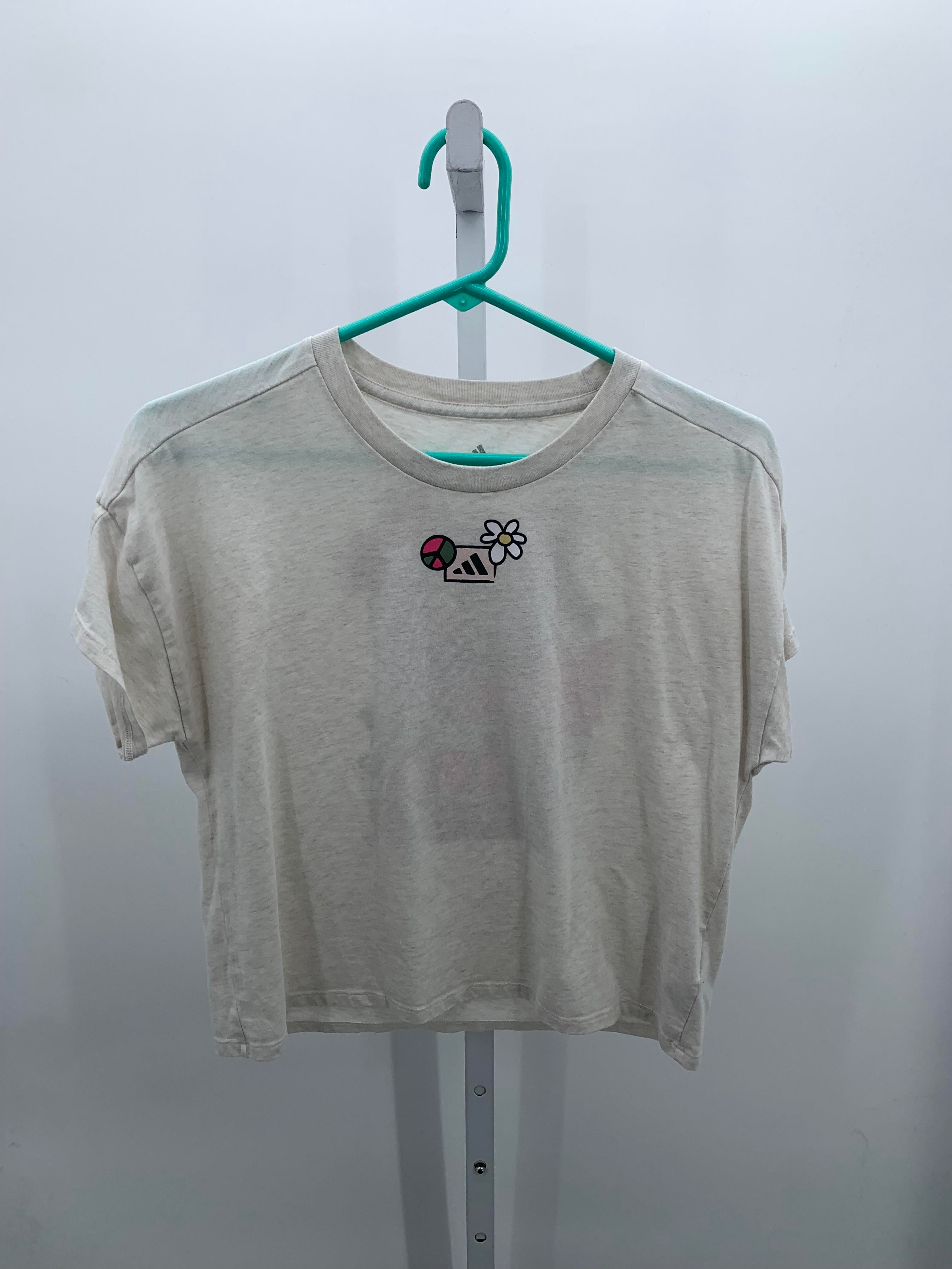 Adidas Size 14 Girls Short Sleeve Shirt