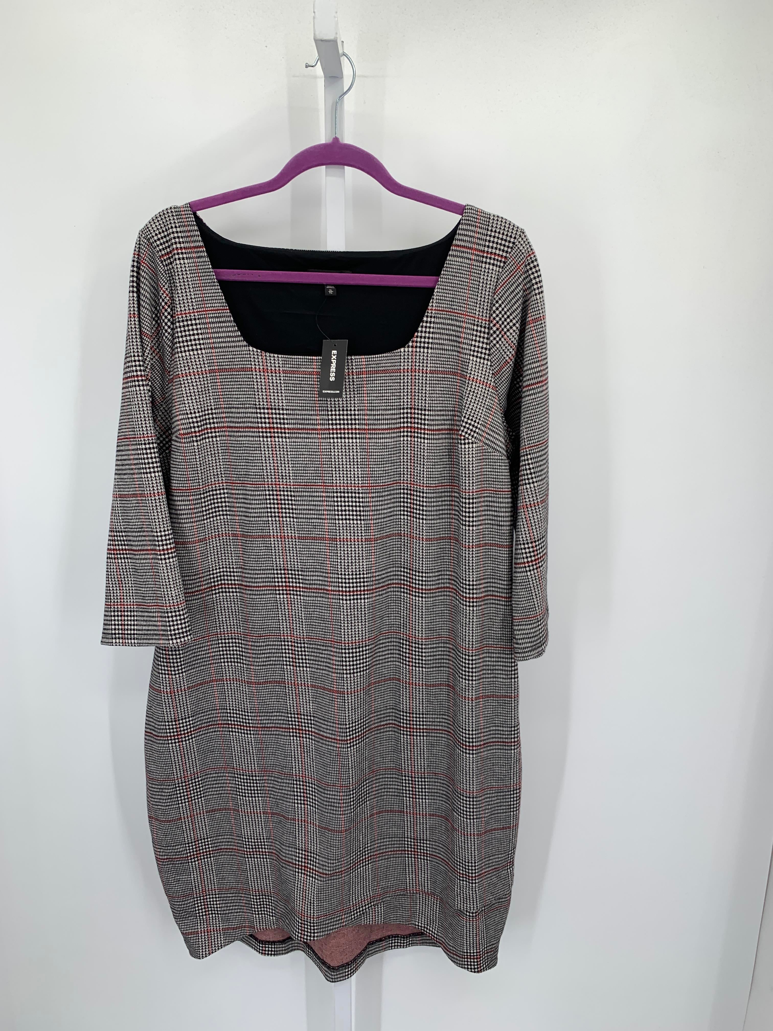 Express Size Extra Large Misses Long Sleeve Dress