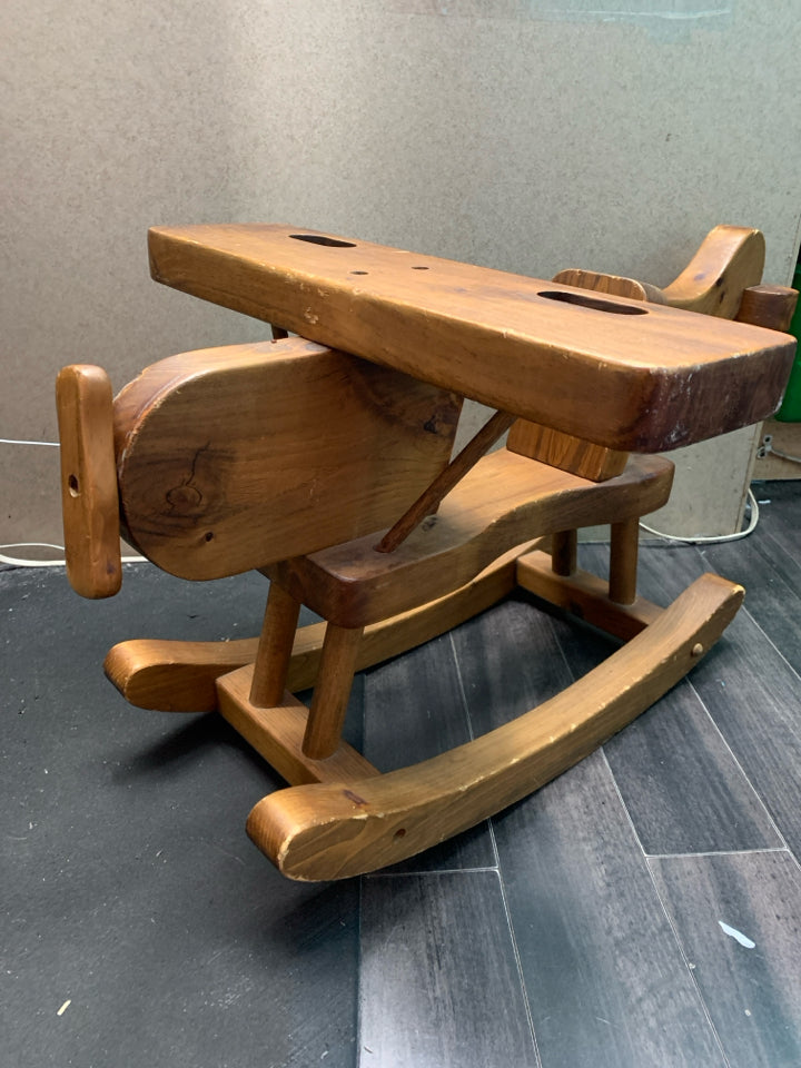 Wooden rocking plane