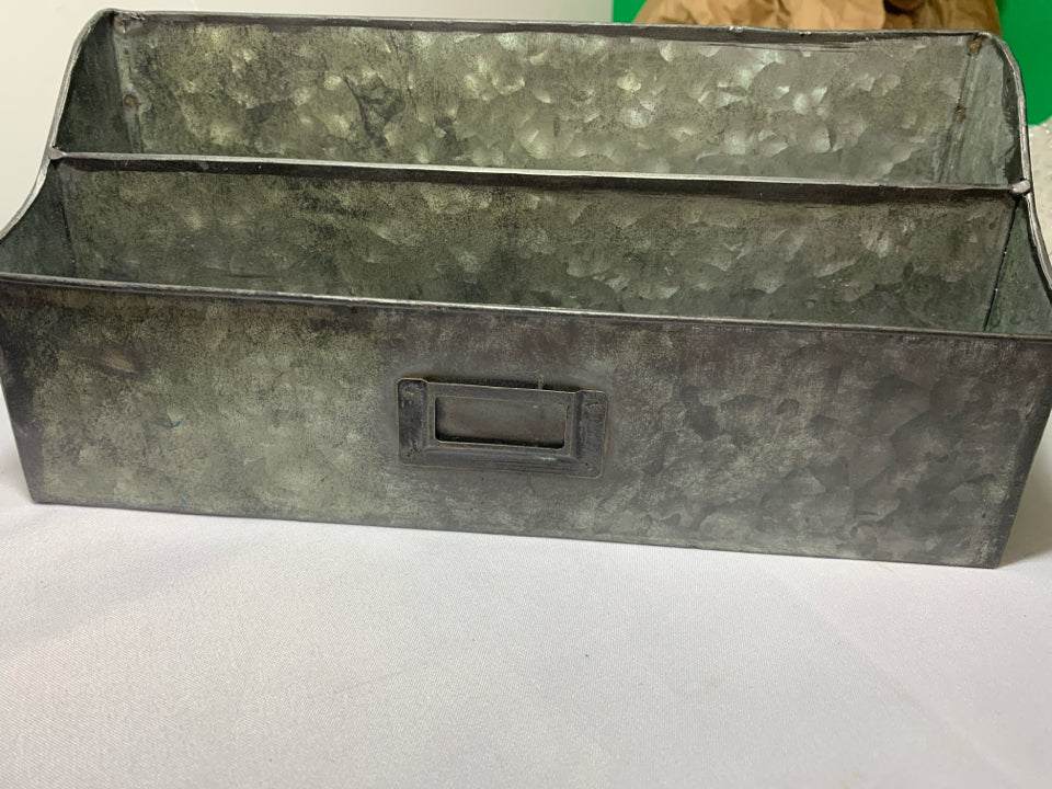 2 SLOT GALVANIZED COUNTER MAIL/ FILE STORAGE.