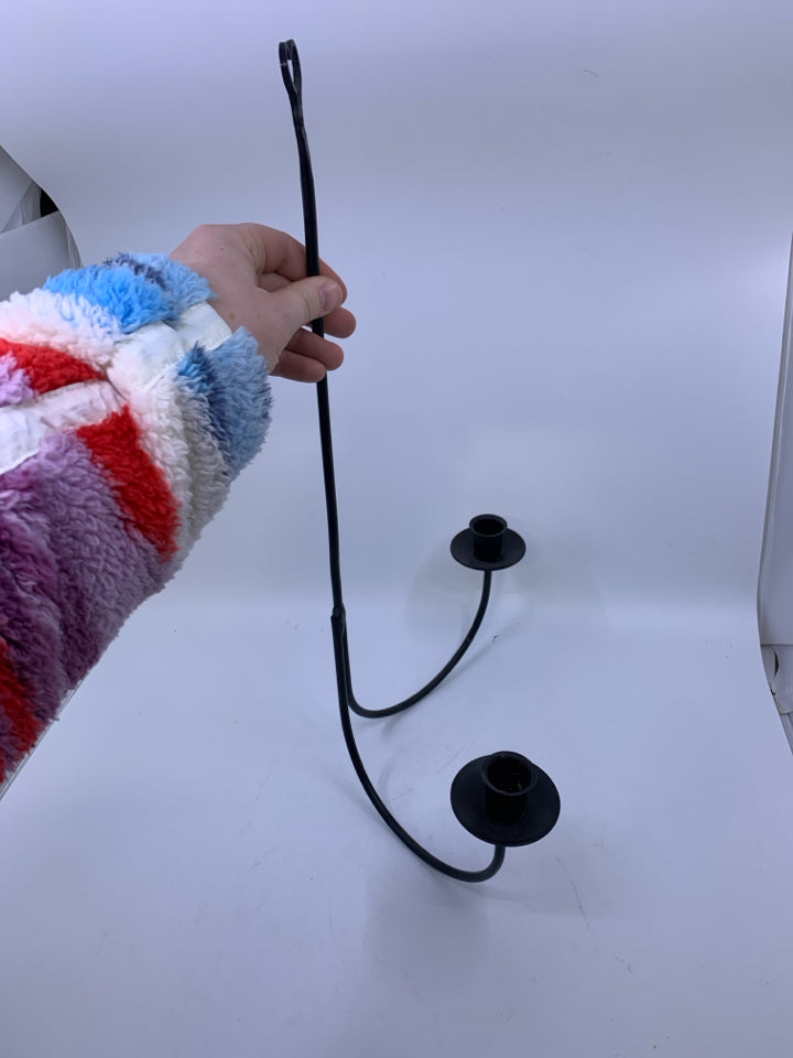 METAL DOUBLE WALL CANDELABRA.