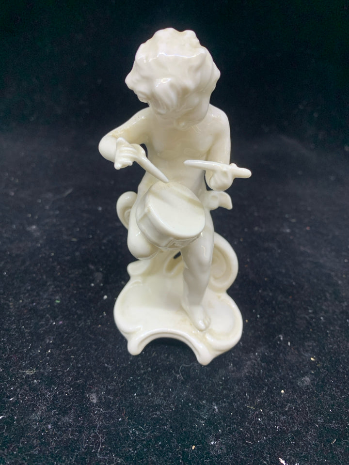 VTG CHERUB DRUMMING FIGURE- GOEBEL.