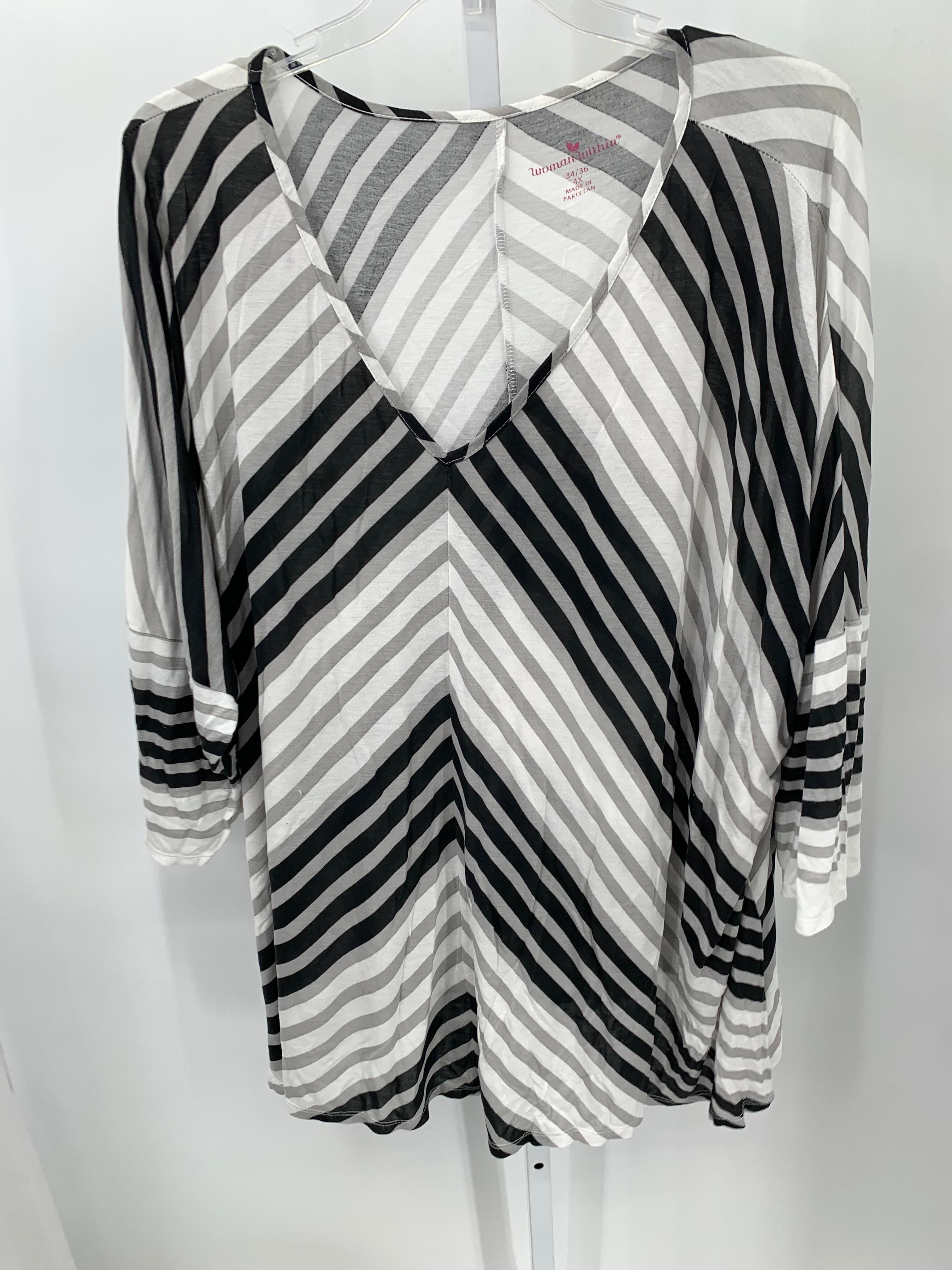 Woman Within Size 4X Womens Long Sleeve Shirt