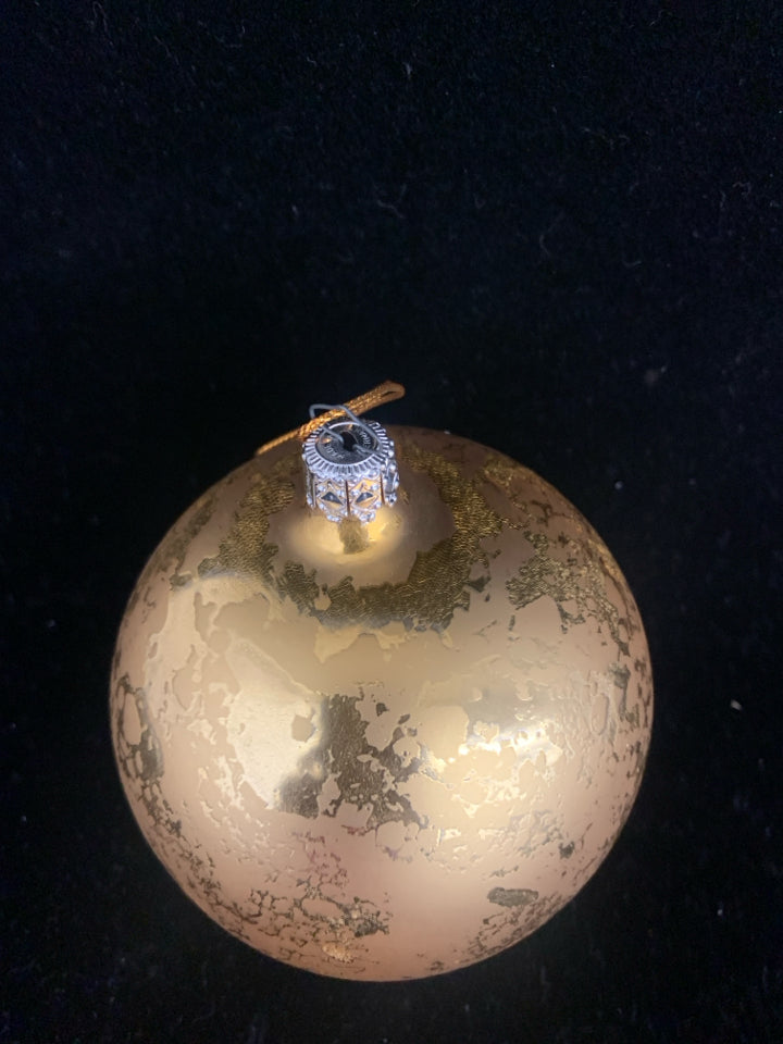 GOLD BULB ORNAMENT.