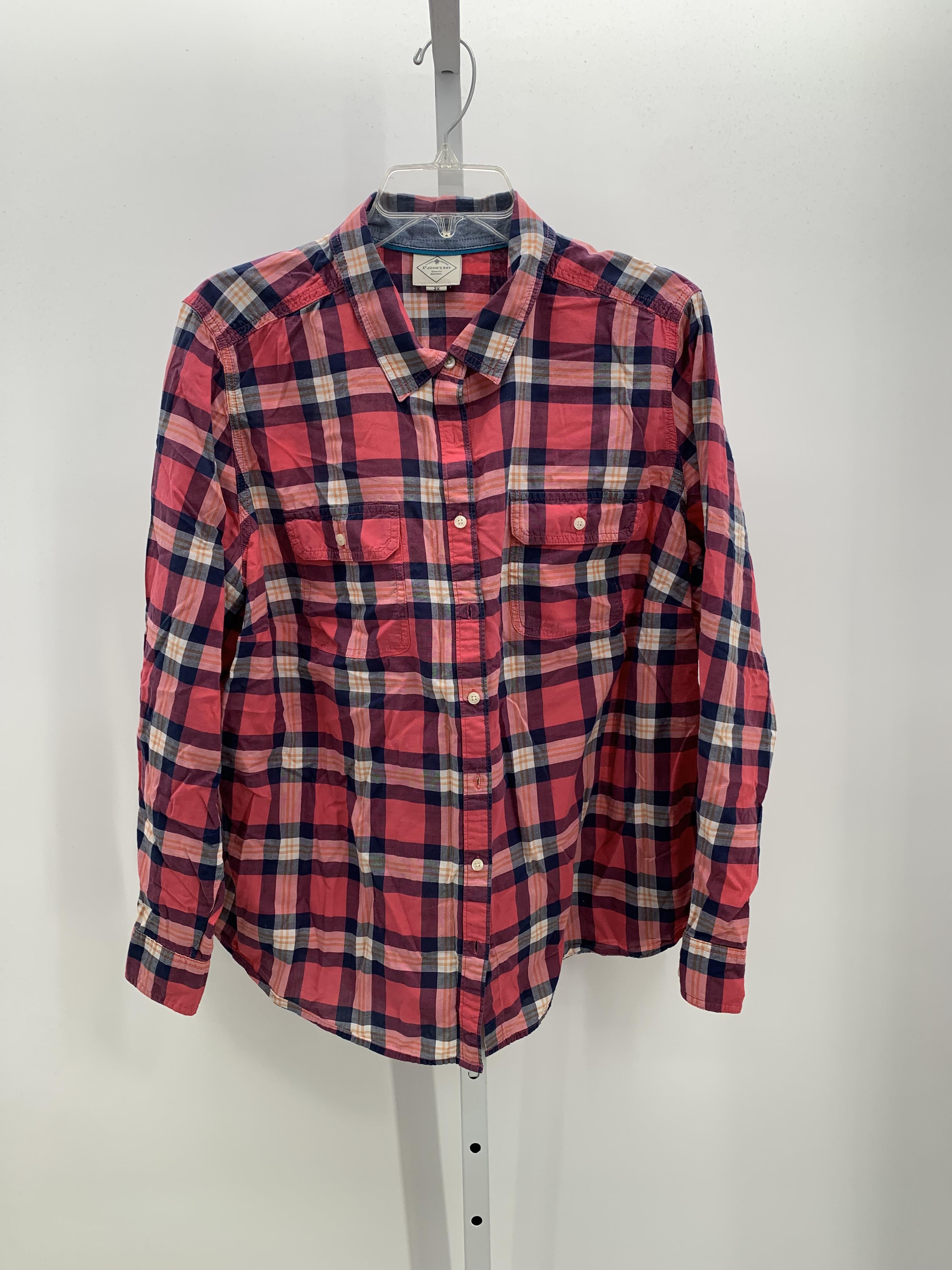 St. Johns Bay Size 2X Womens Long Sleeve Shirt