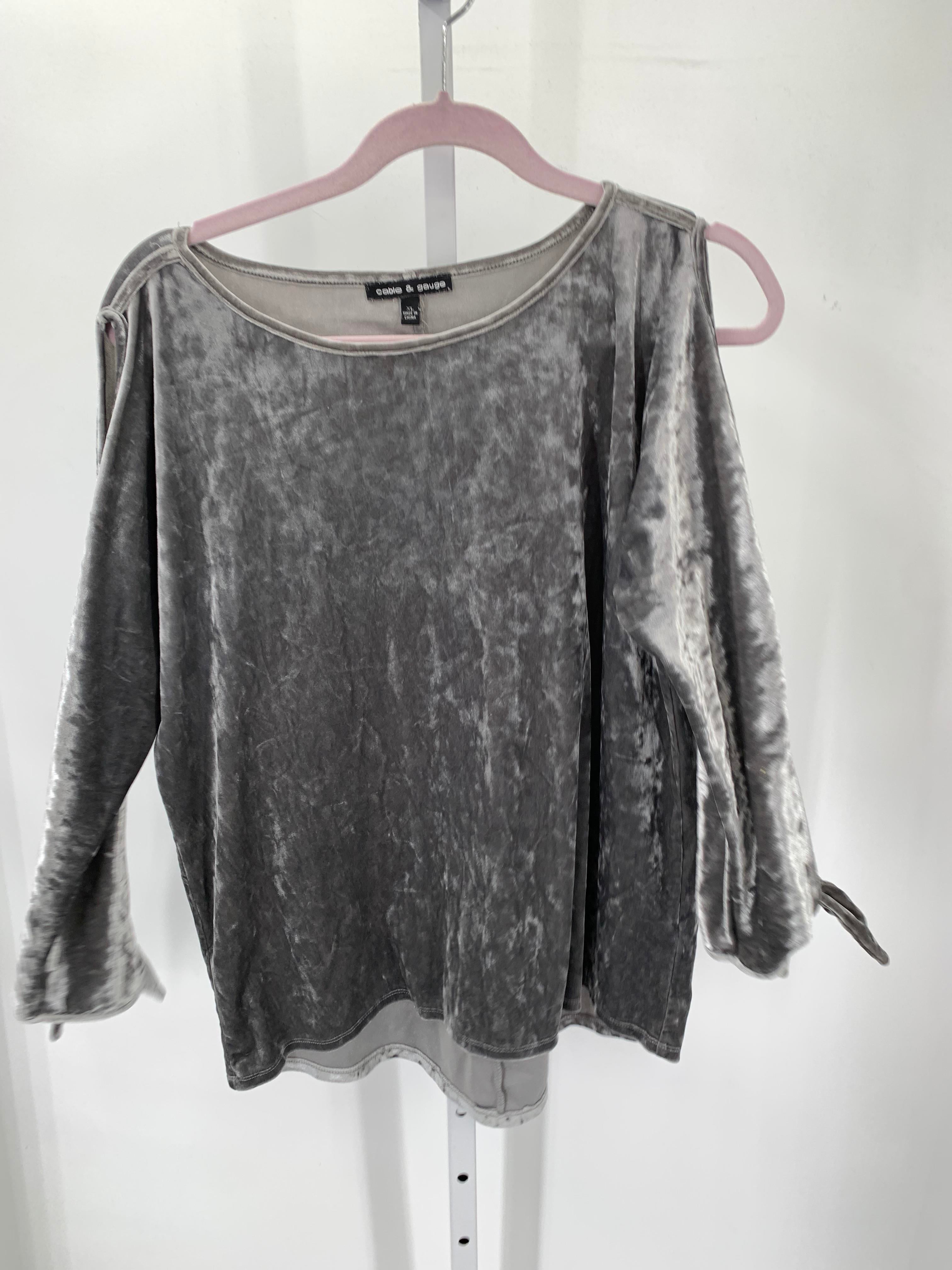 Cable & Gauge Size Extra Large Misses Long Sleeve Shirt