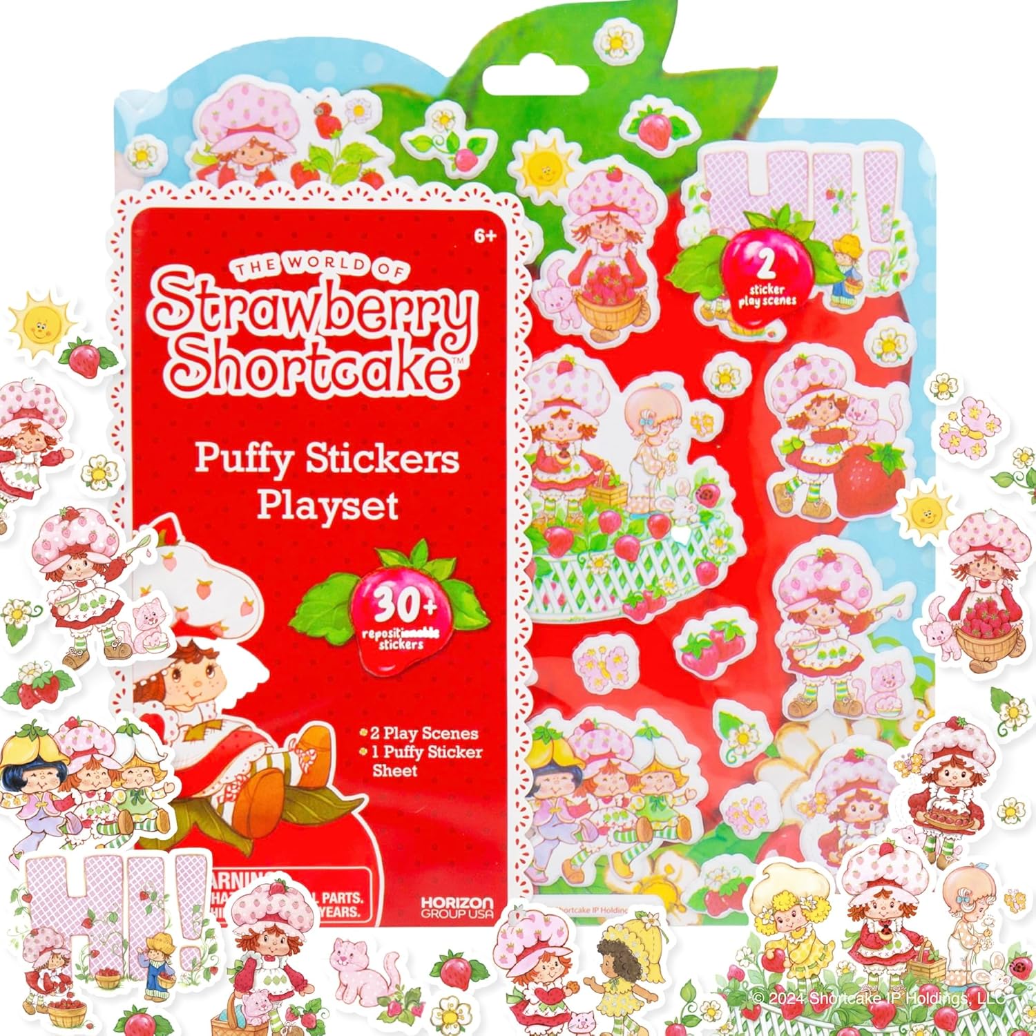 New Strawberry Shortcake Puffy Sticker Playset