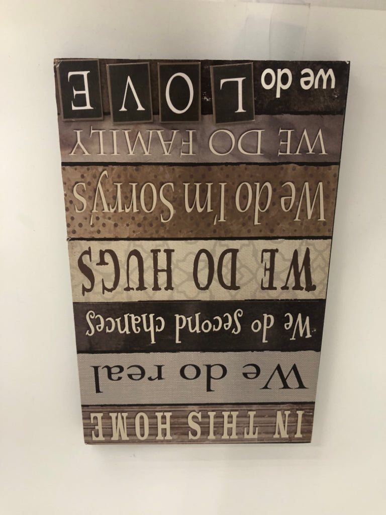 IN THIS HOME WALL HANGING.