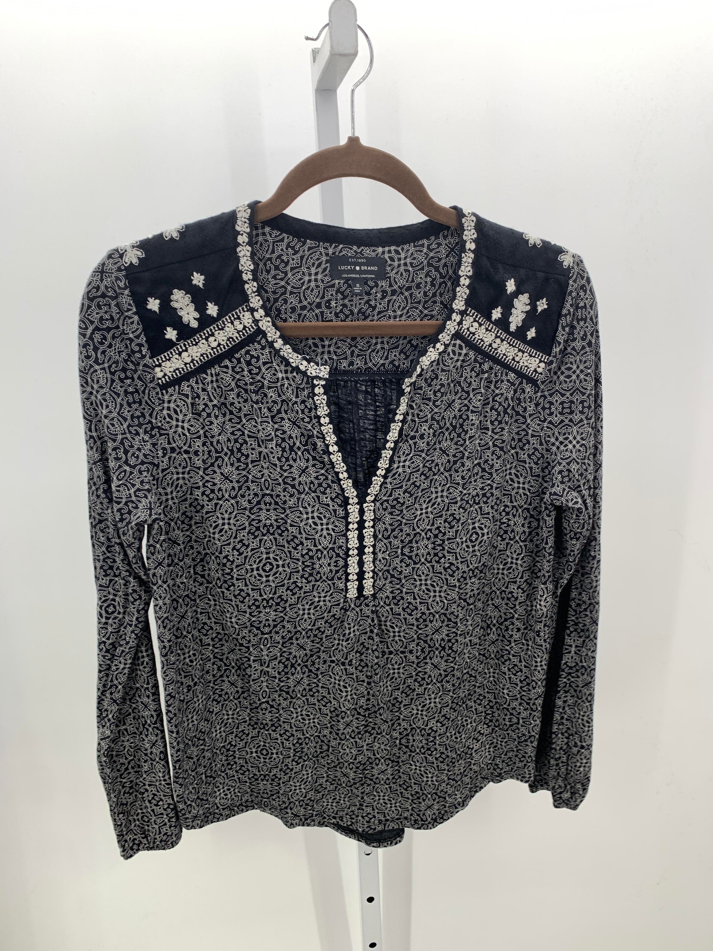 Lucky Brand Size Small Misses Long Sleeve Shirt
