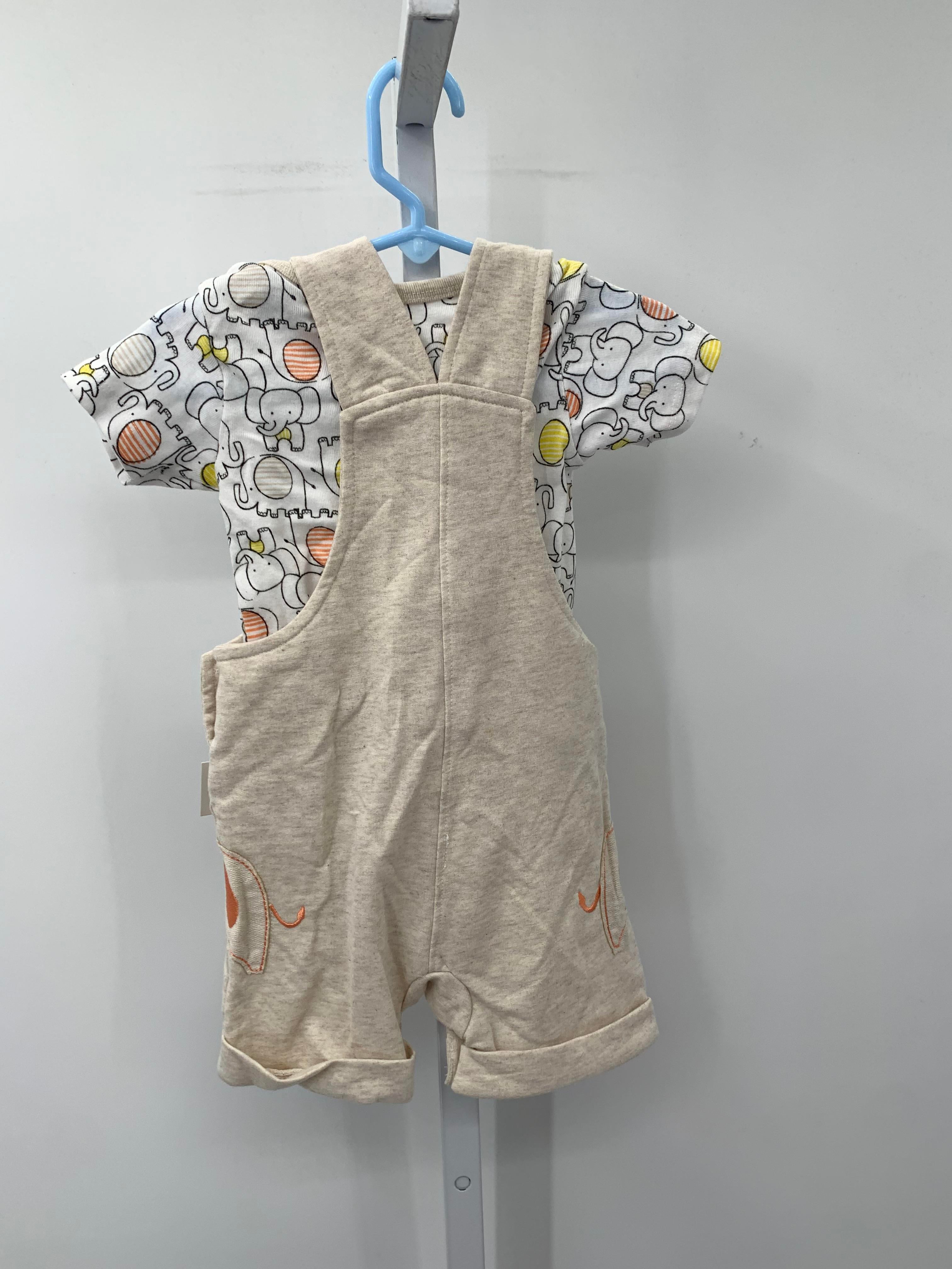 NEW ELEPHANTS TEE KNIT SHORTALLS