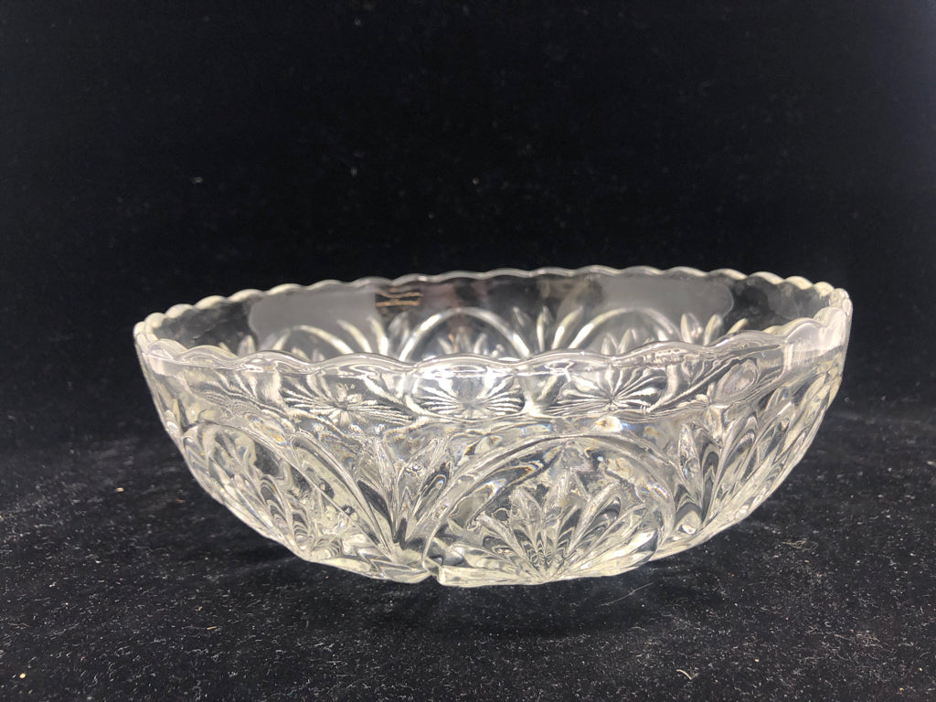 CUT GLASS BOWL.