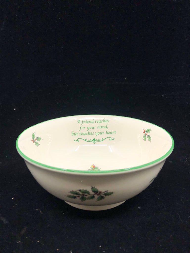 SPODE CHRISTMAS TREE BOWL-IN BOX