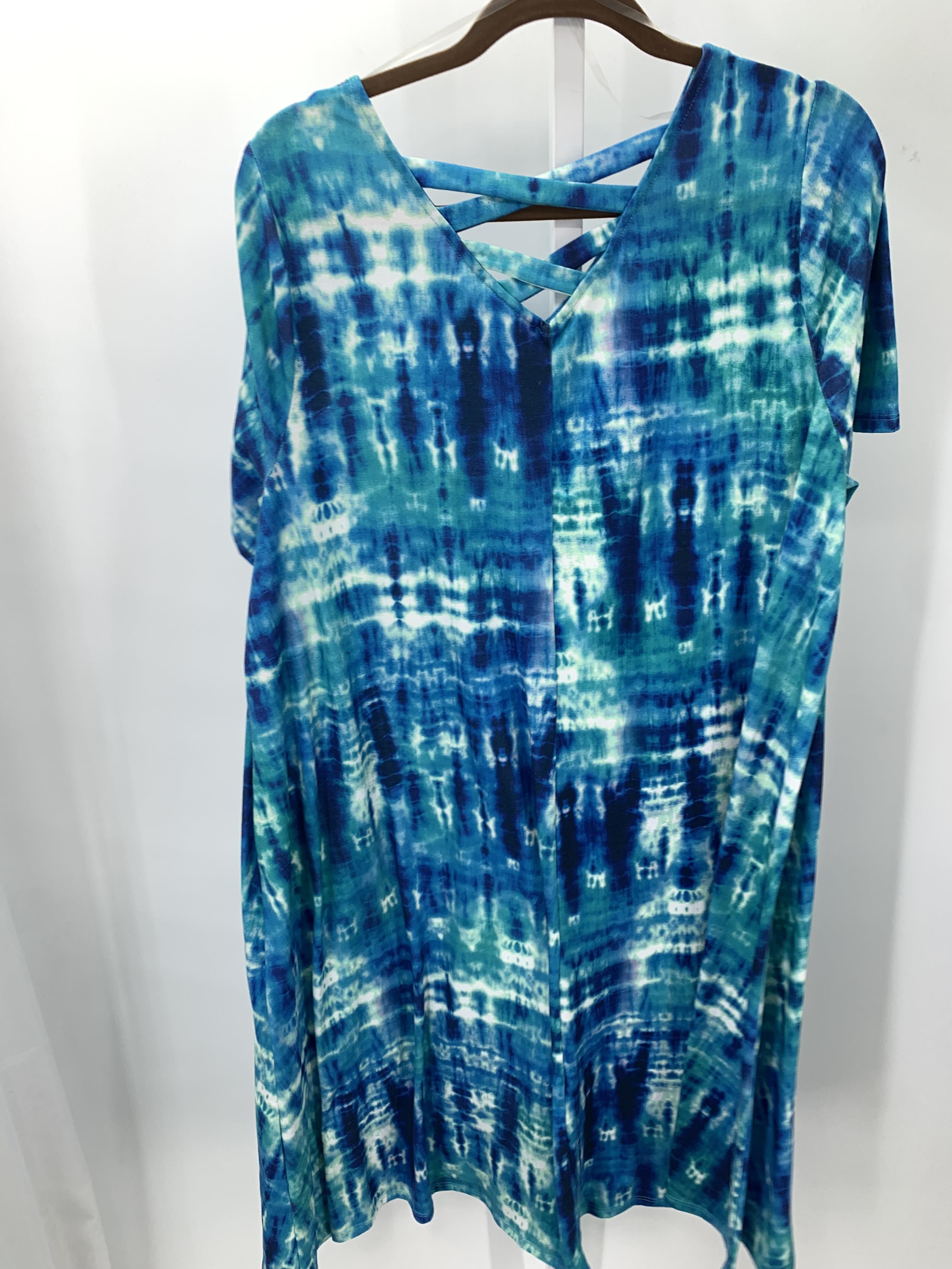 Catherine Size 1X Womens Short Sleeve Dress