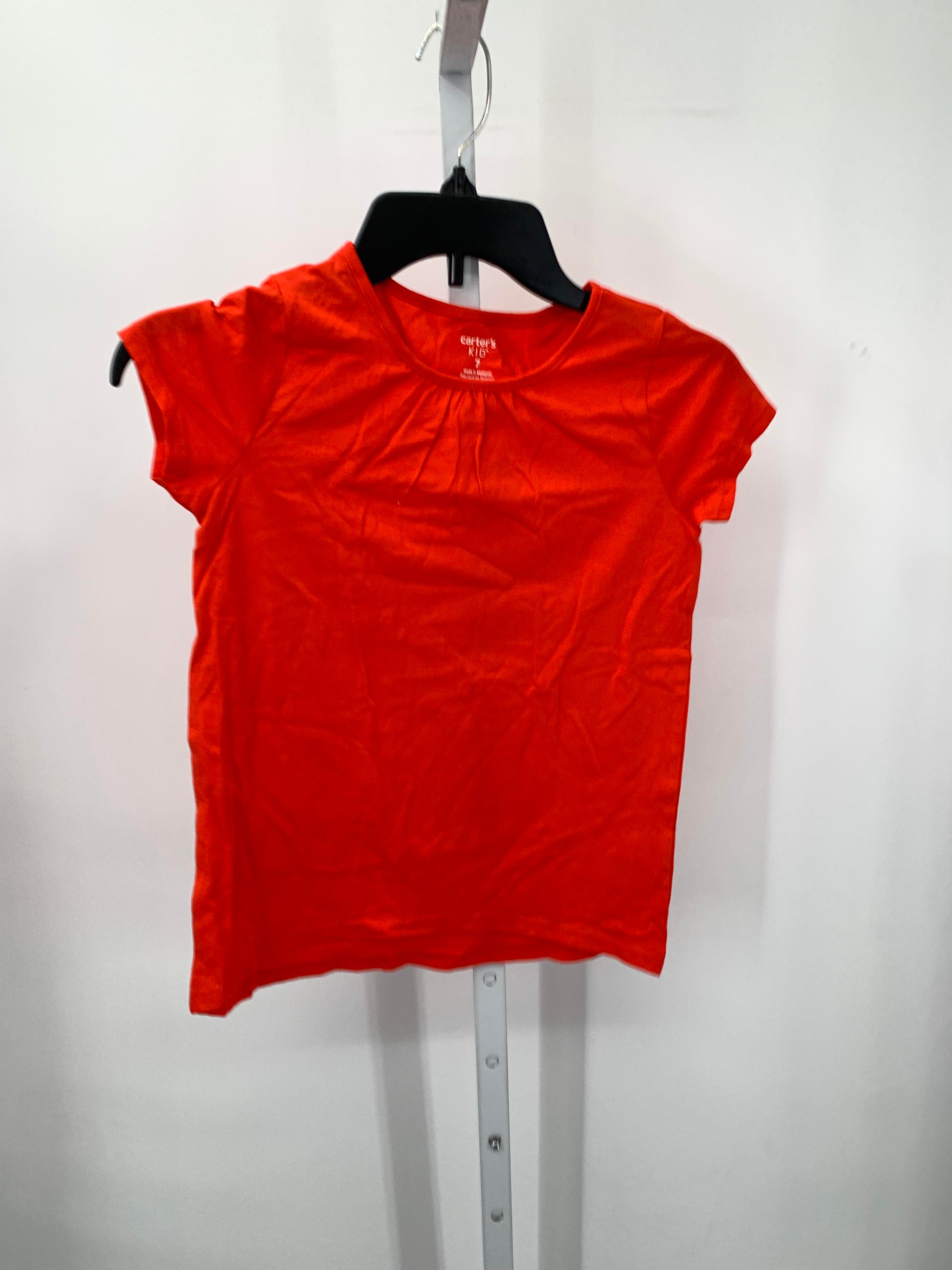 Carters Size 7 Girls Short Sleeve Shirt