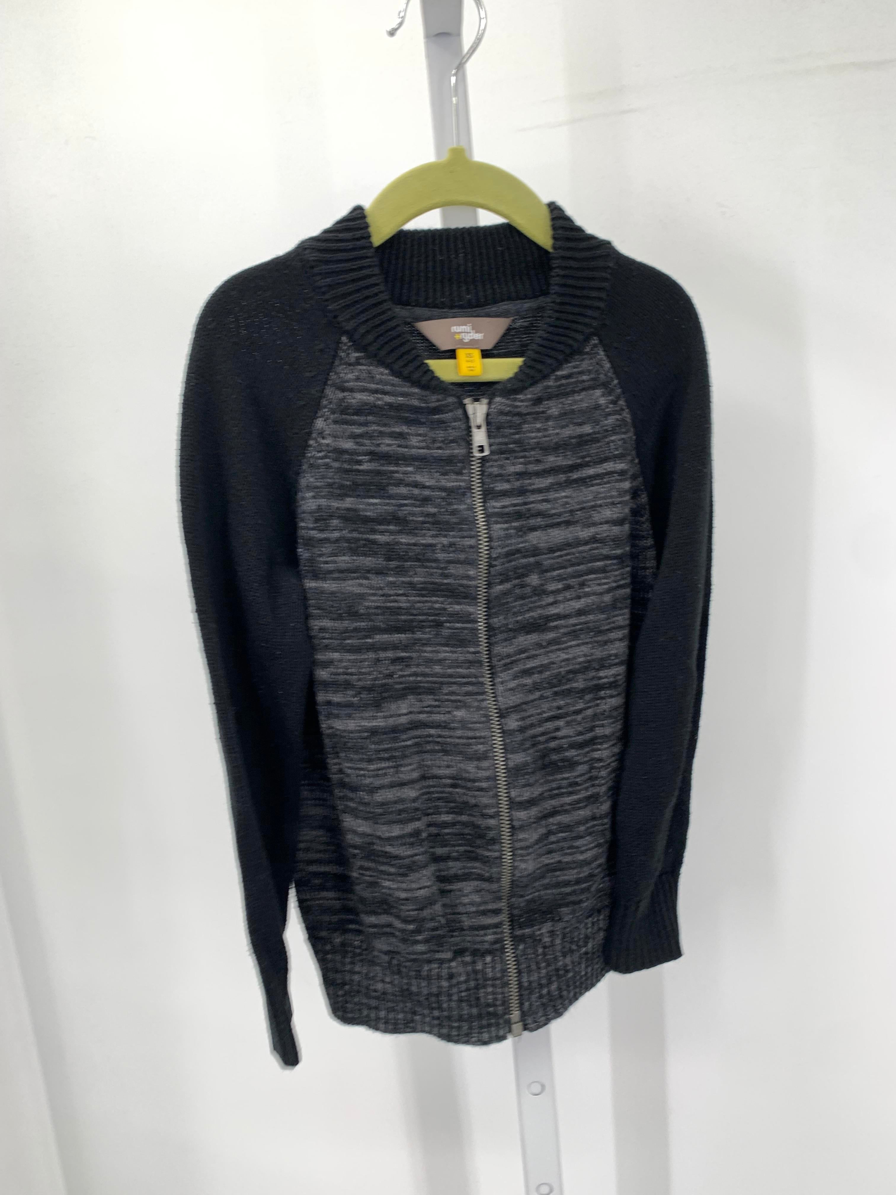 ZIP UP SWEATER.