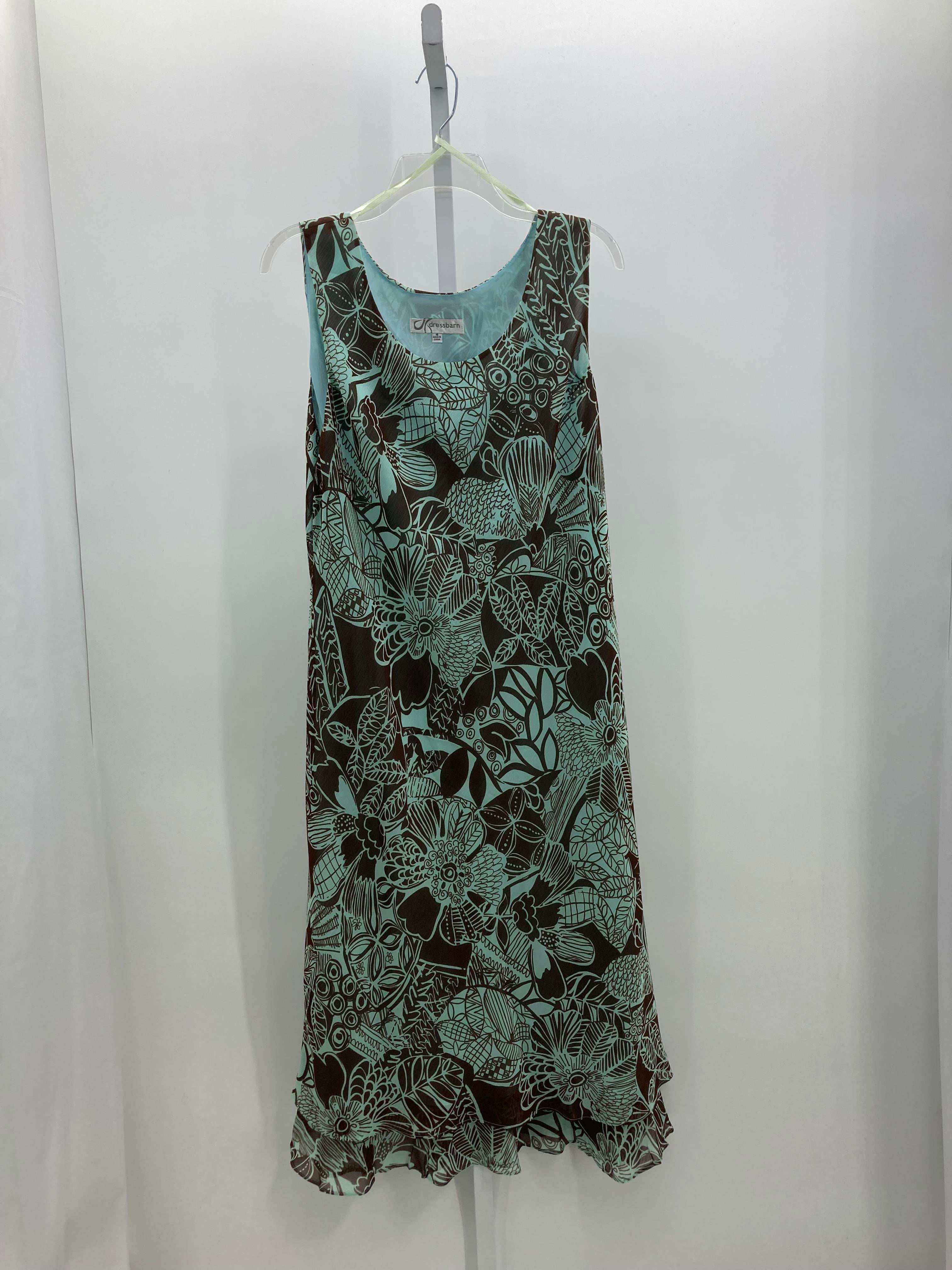 Dress Barn Size 16 Misses Sleeveless Dress