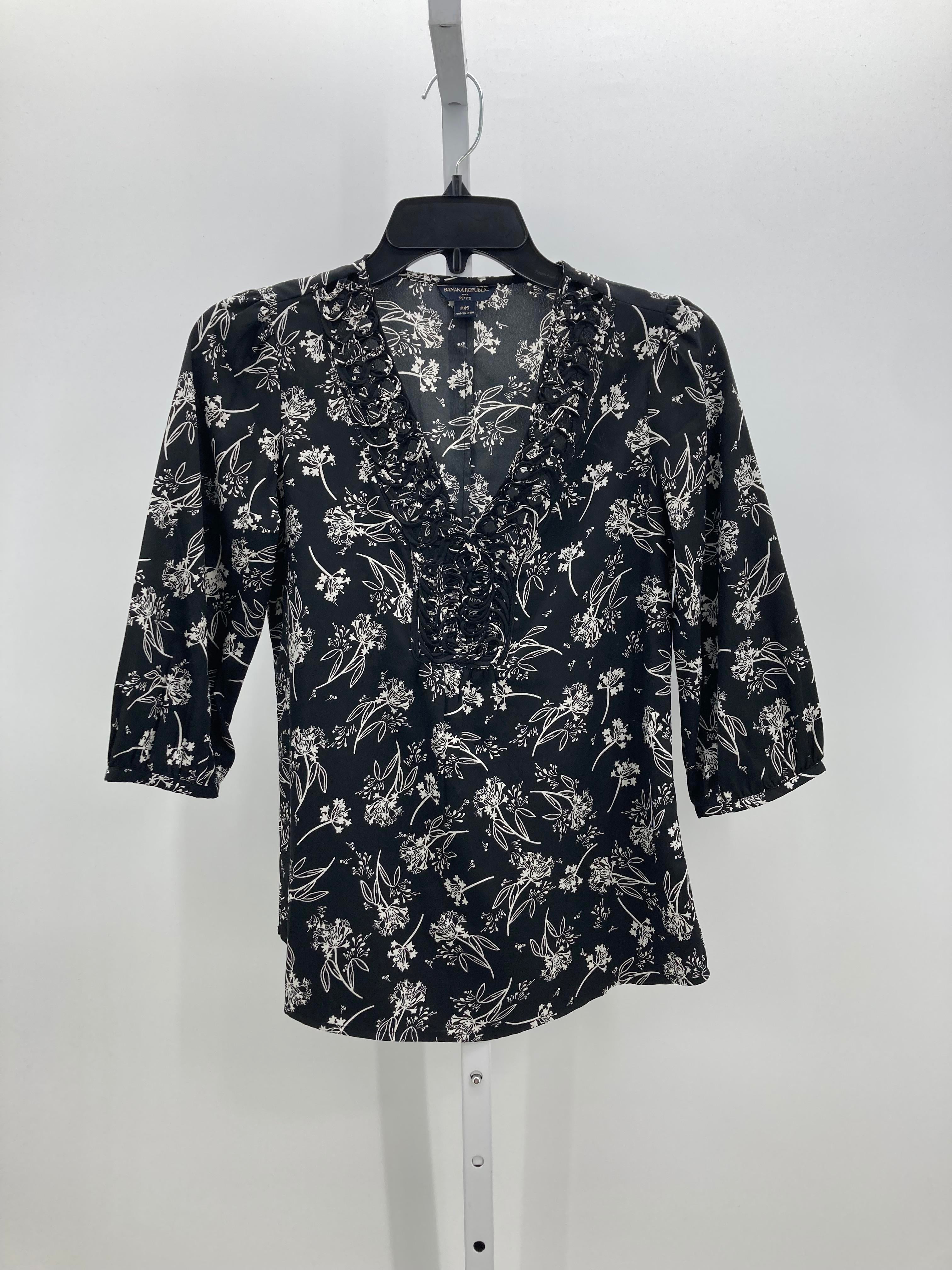 Banana Republic Size X Small Petite Petite 3/4 Sleeve Shirt