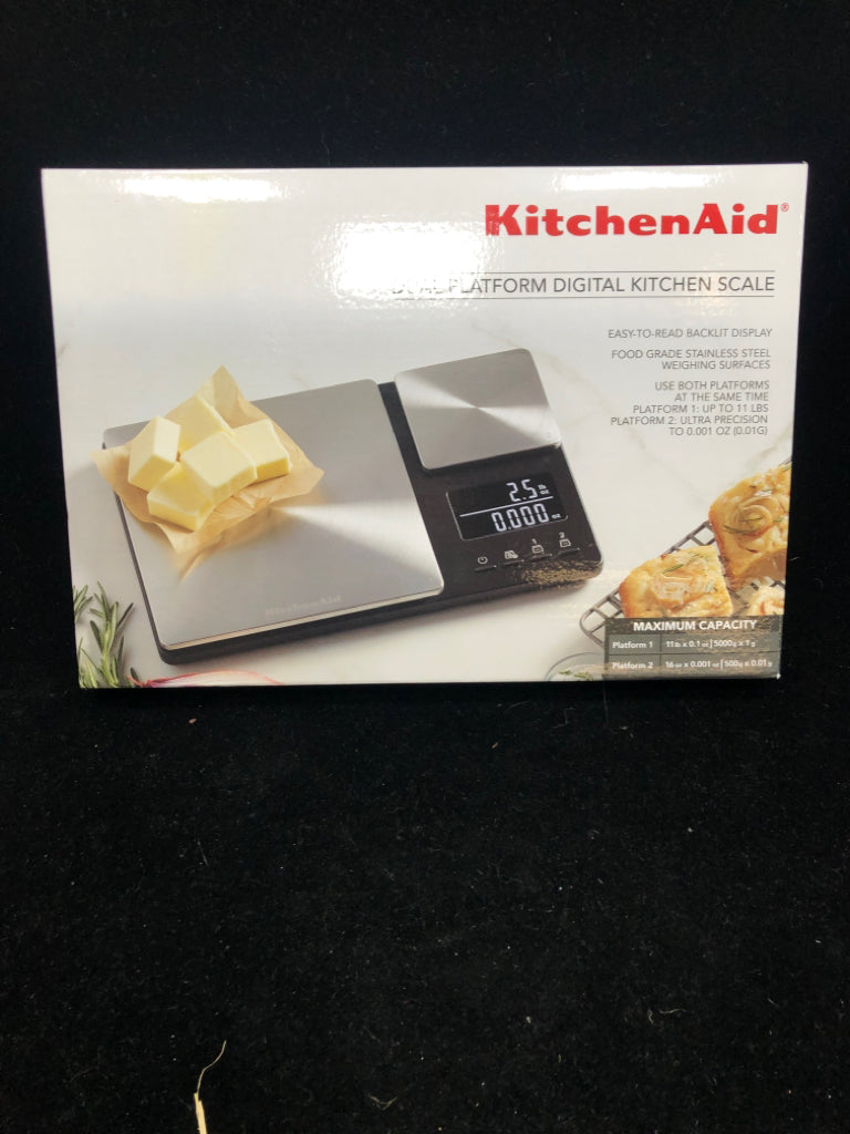 NIB DUAL PLATFORM DIGITAL KITCHEN SCALE