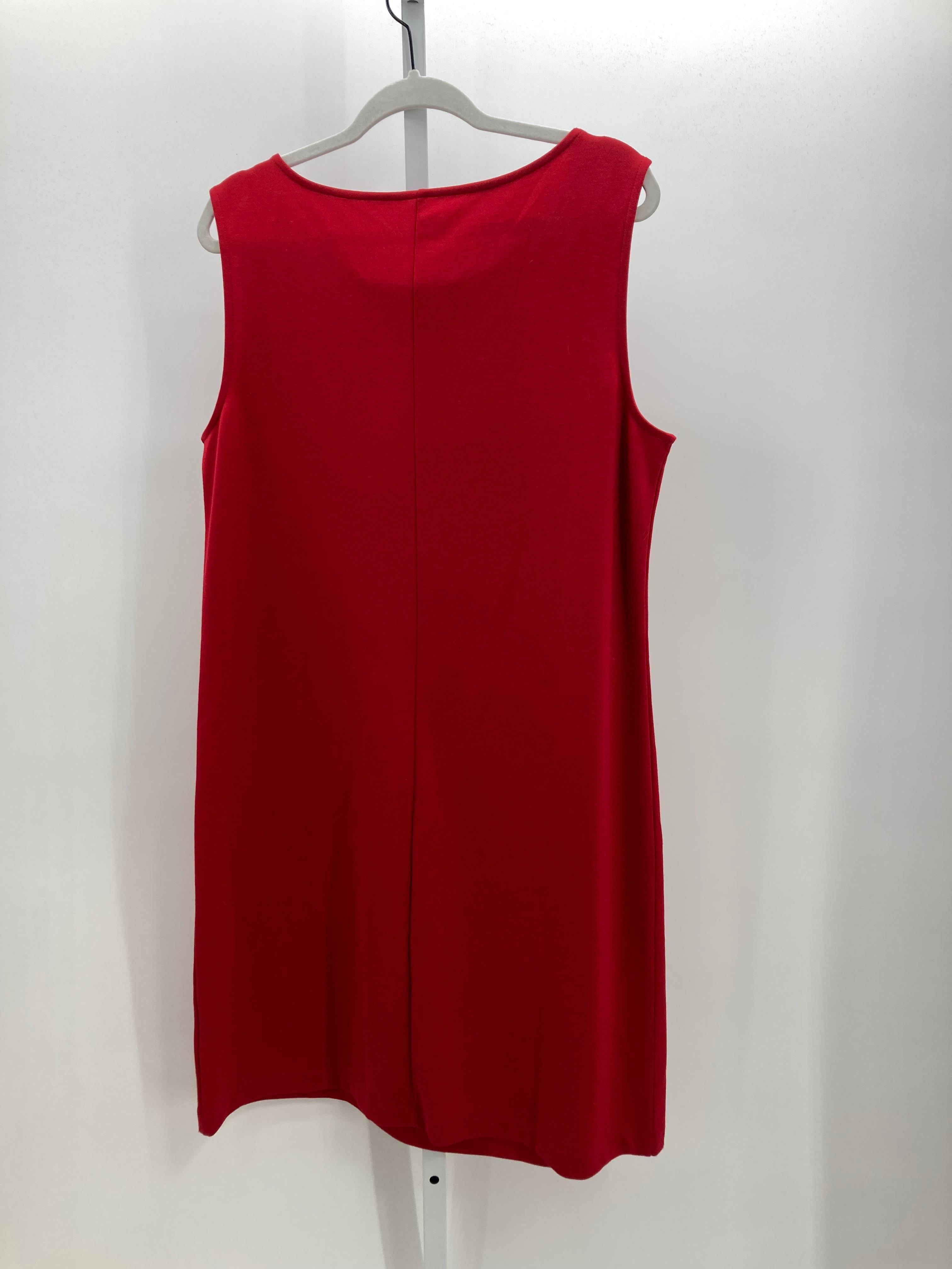 Lands End Size Large Misses Sleeveless Dress