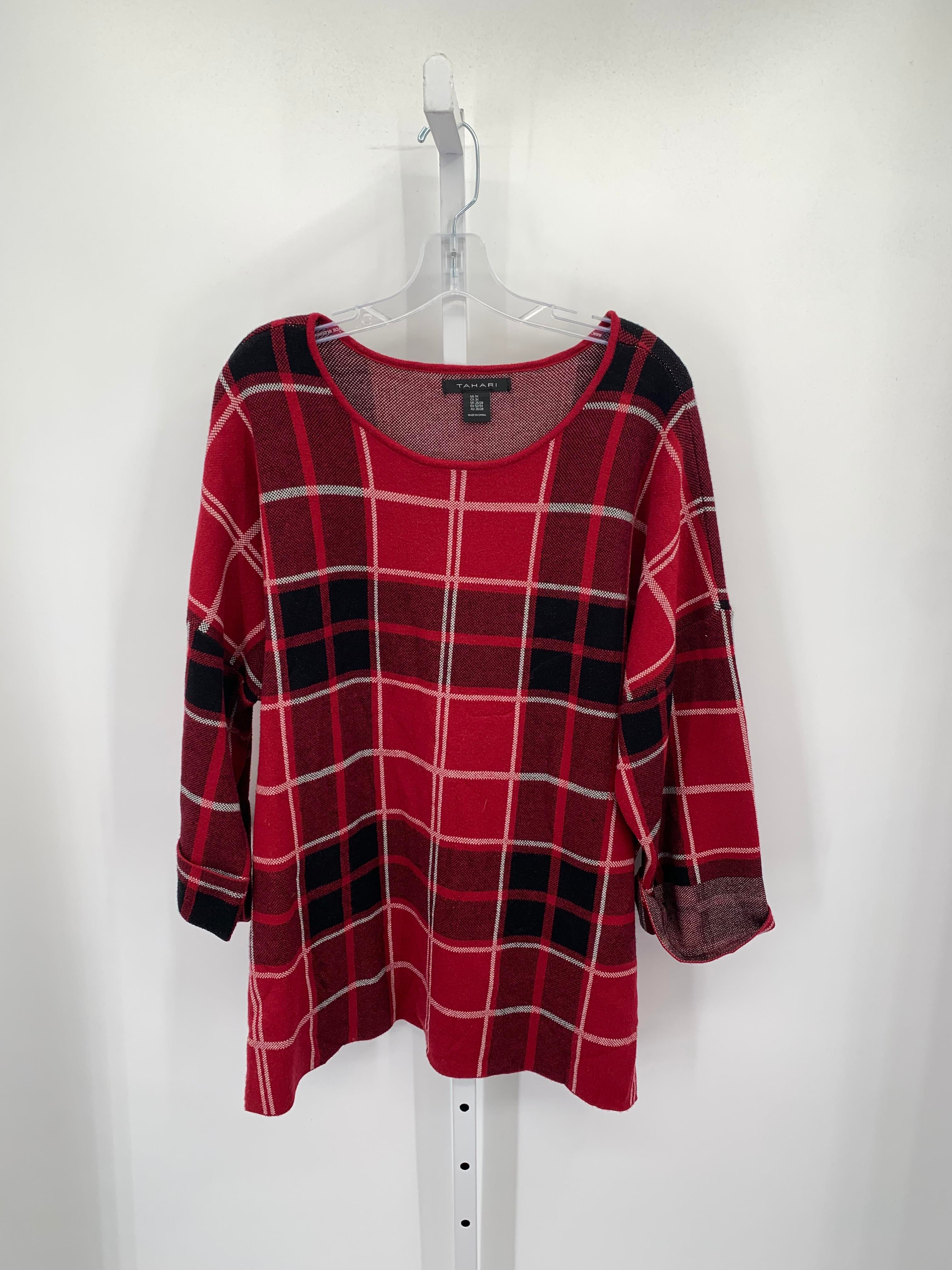 Tahari Size 3X Womens Long Slv Sweater