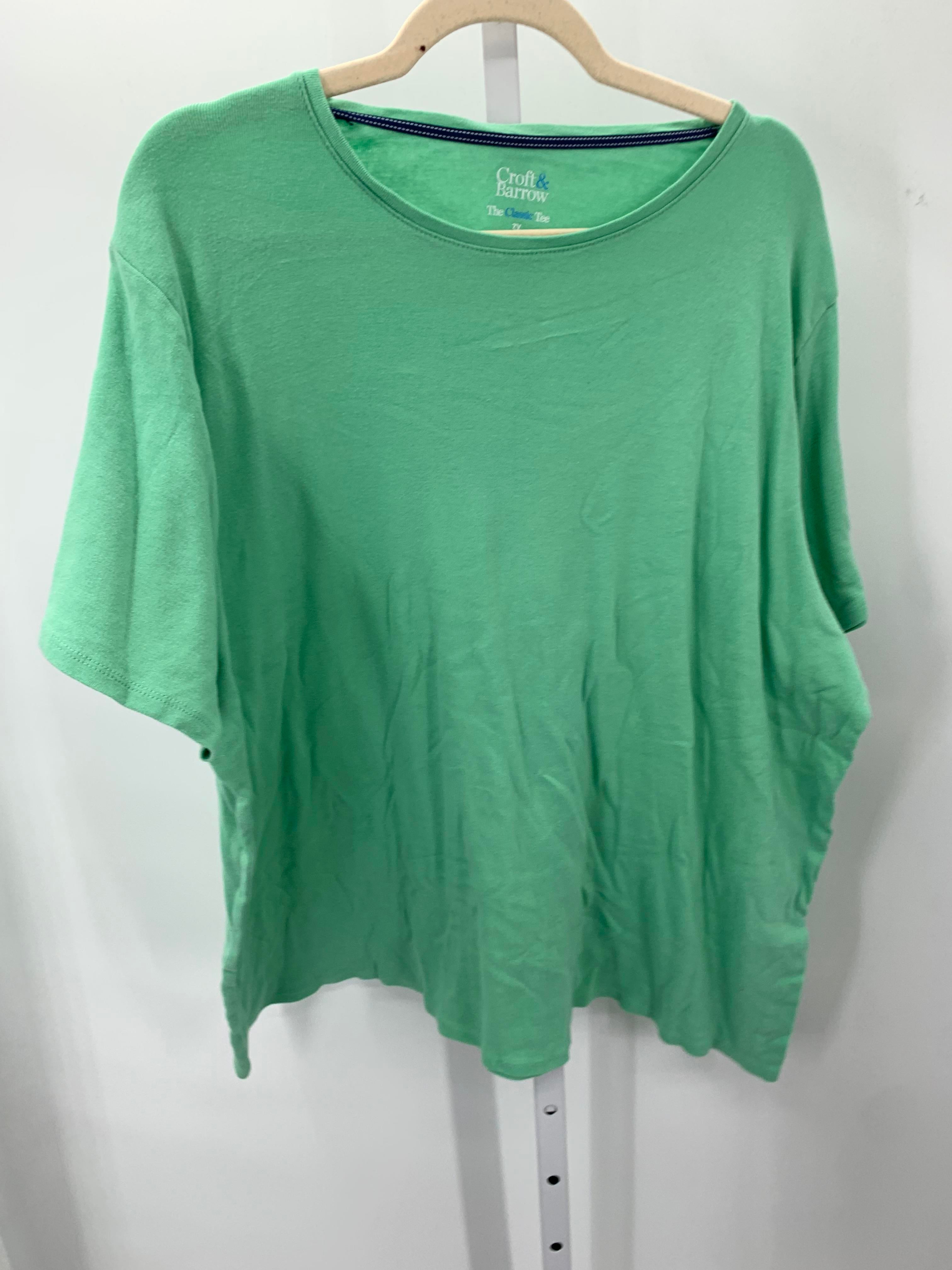 Croft & Barrow Size 2X Womens Short Sleeve Shirt