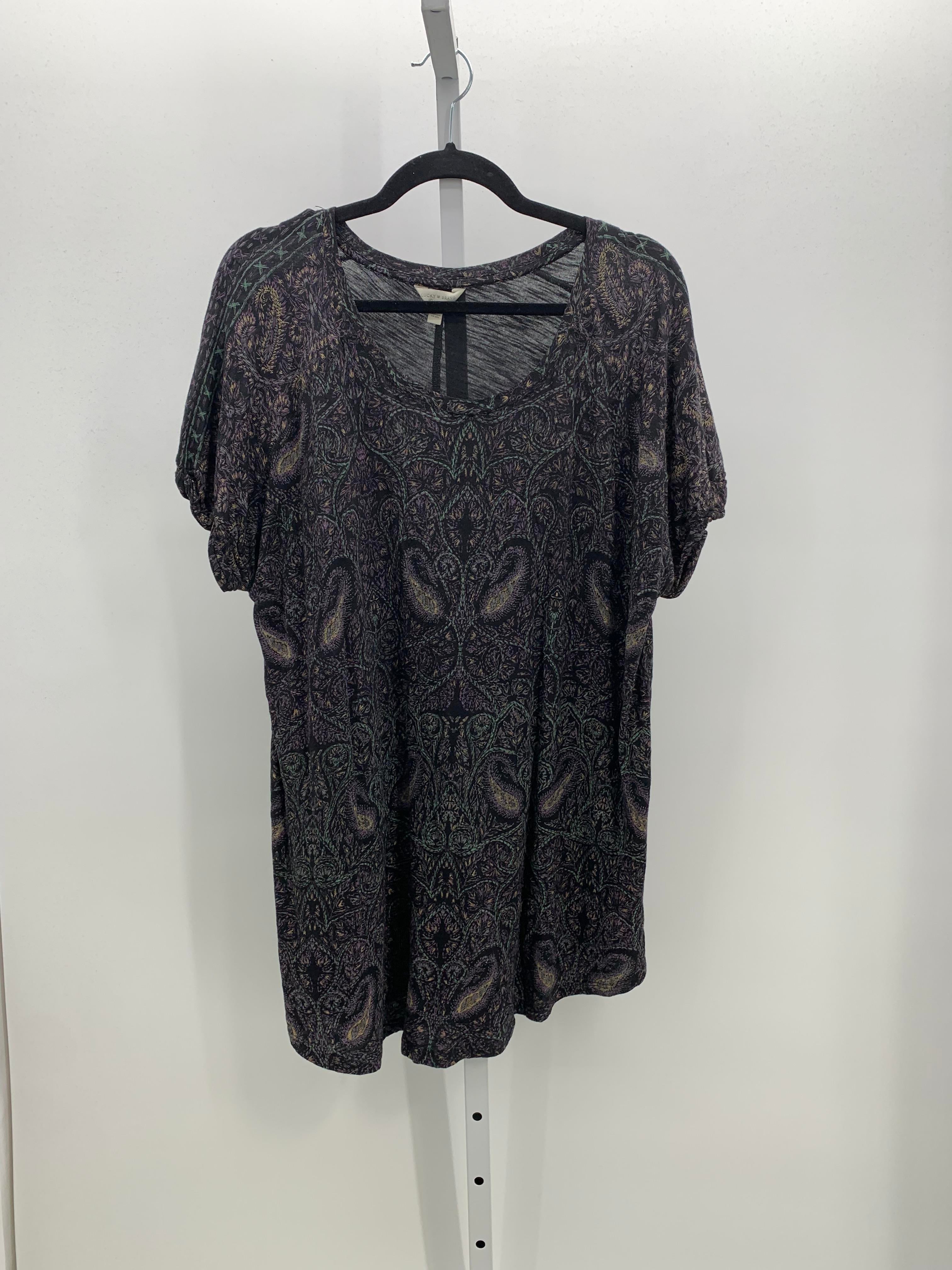 Lucky Brand Size 2X Womens Short Sleeve Shirt