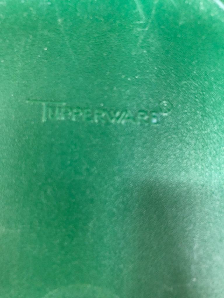 2pc VTG GREEN TUPPERWARE.