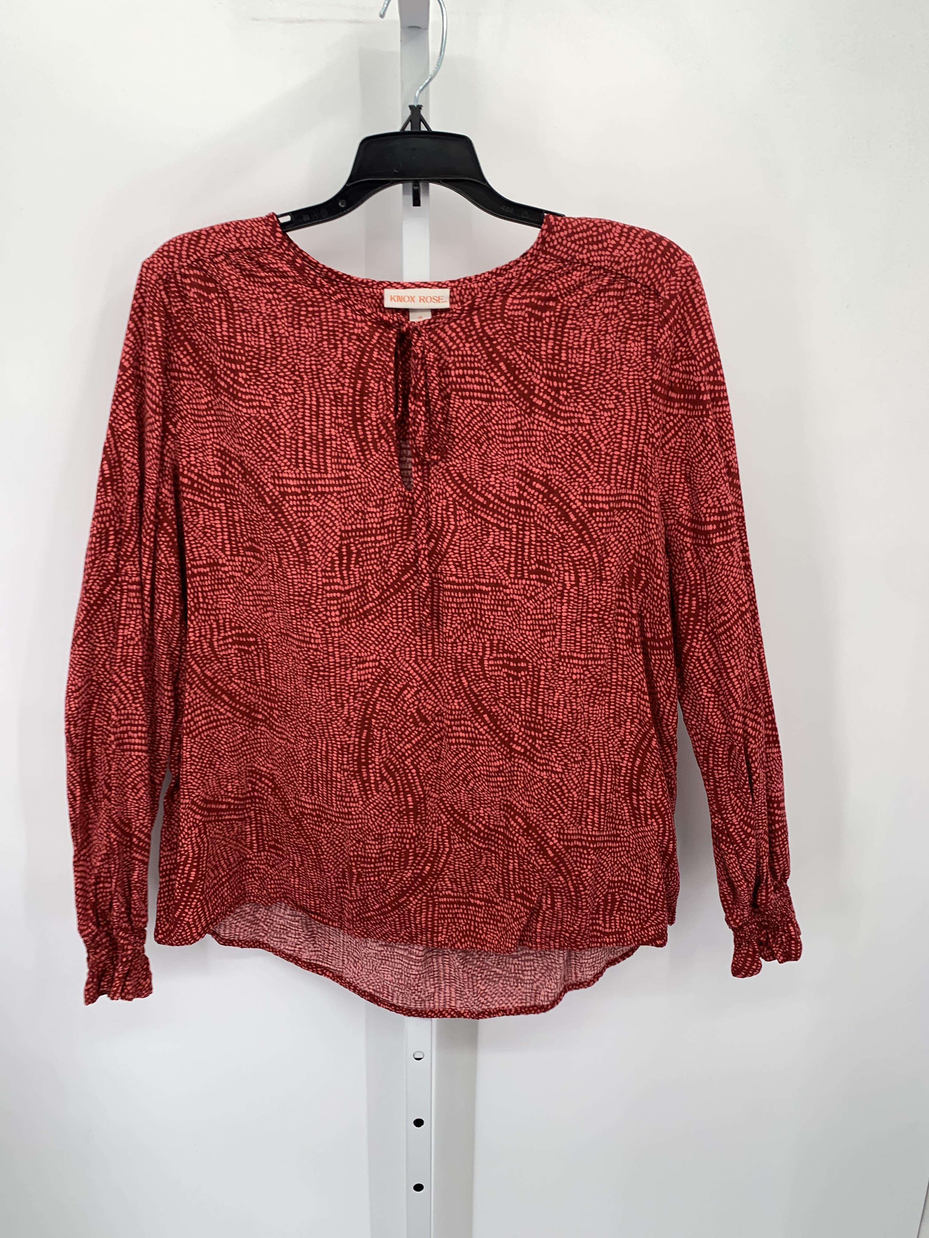 Knox Rose Size Medium Misses Long Sleeve Shirt