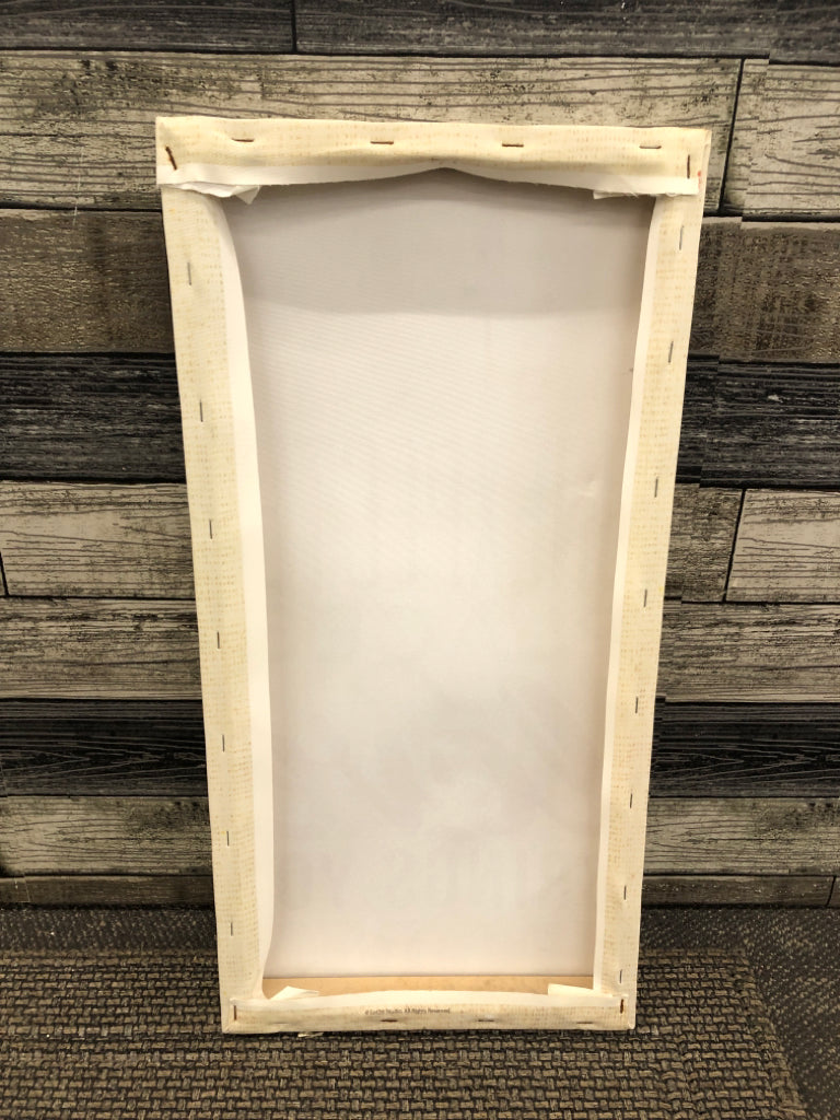 CANVAS 'LIFE TAKES YOU' WALL HANGING.