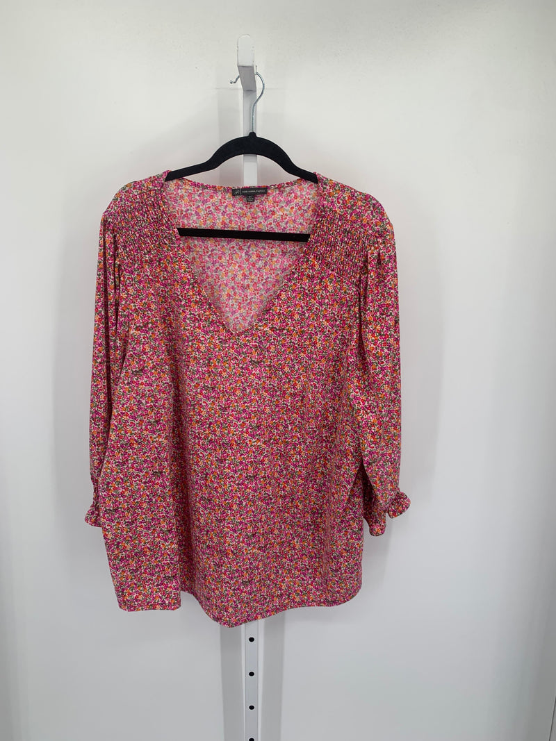 Adrianna Papell Size 3X Womens Long Sleeve Shirt