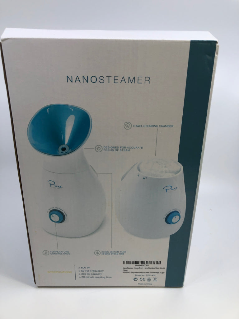 NIB NANOSTEAMER PURE FACIAL STEAMER