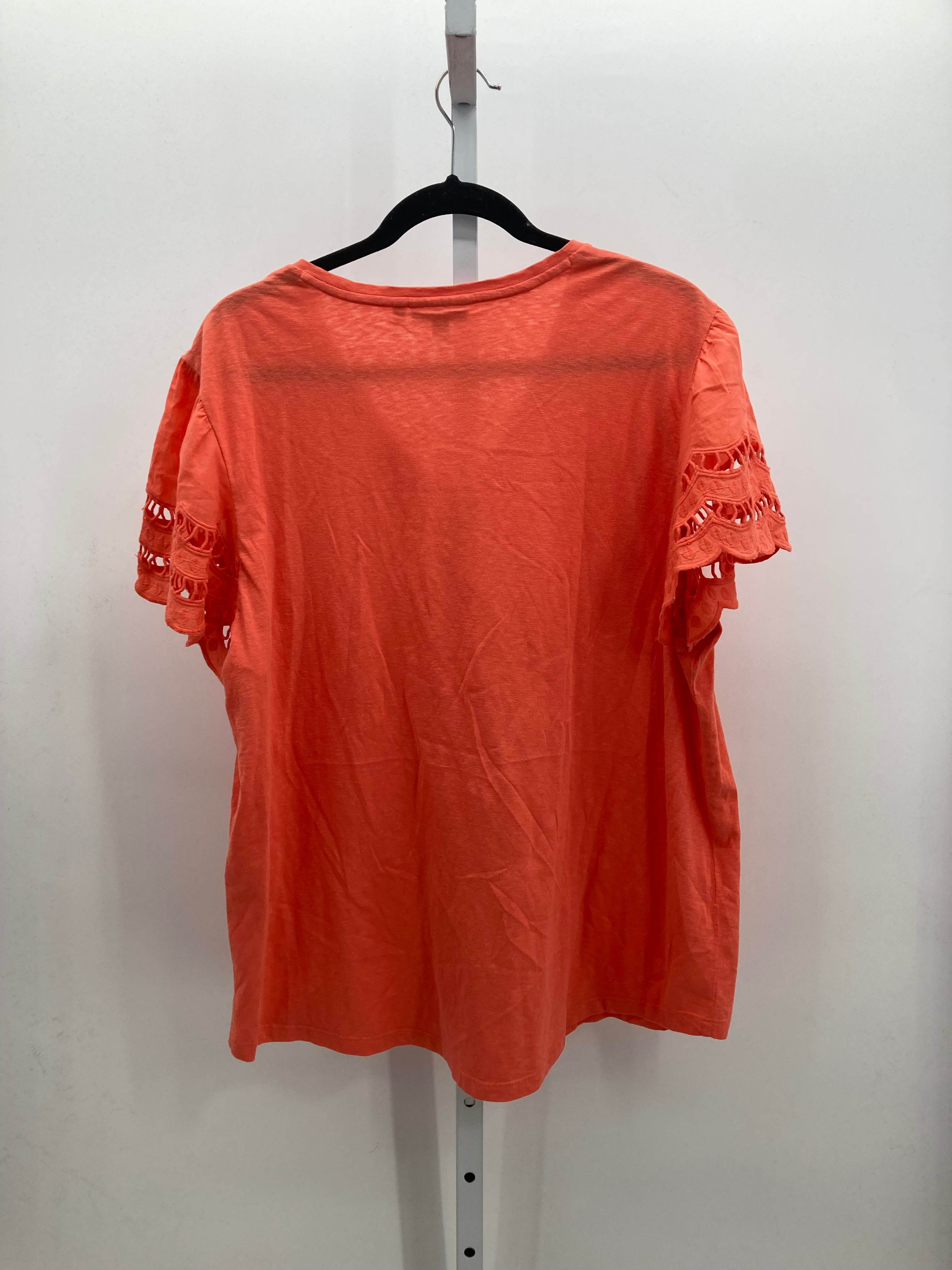 Chico's Size Extra Large Misses Short Sleeve Shirt