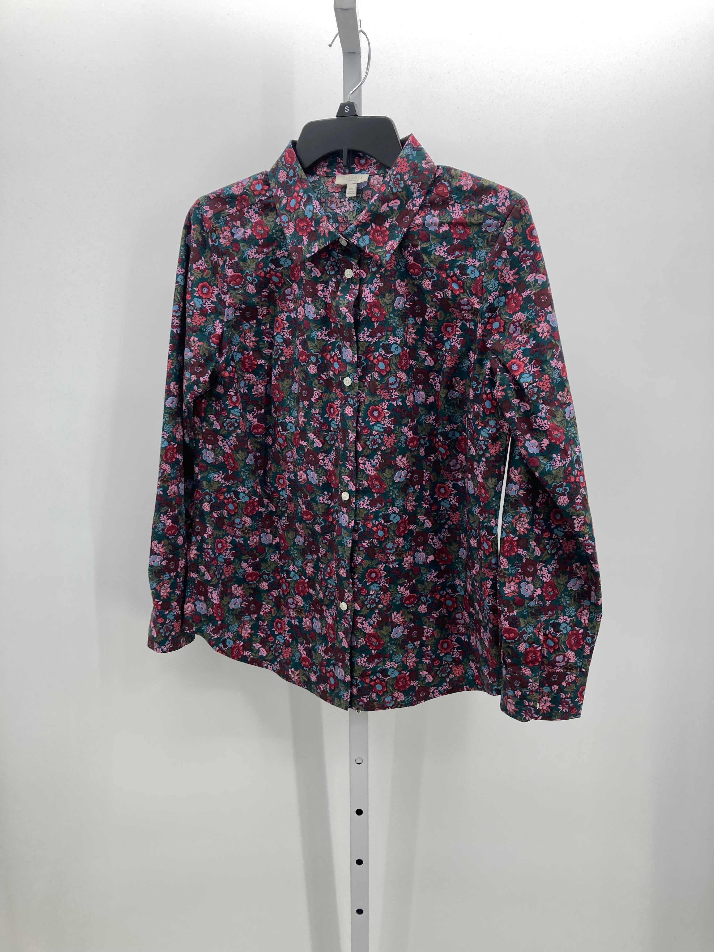 Talbots Size Medium Petite Petite Long Sleeve Shirt