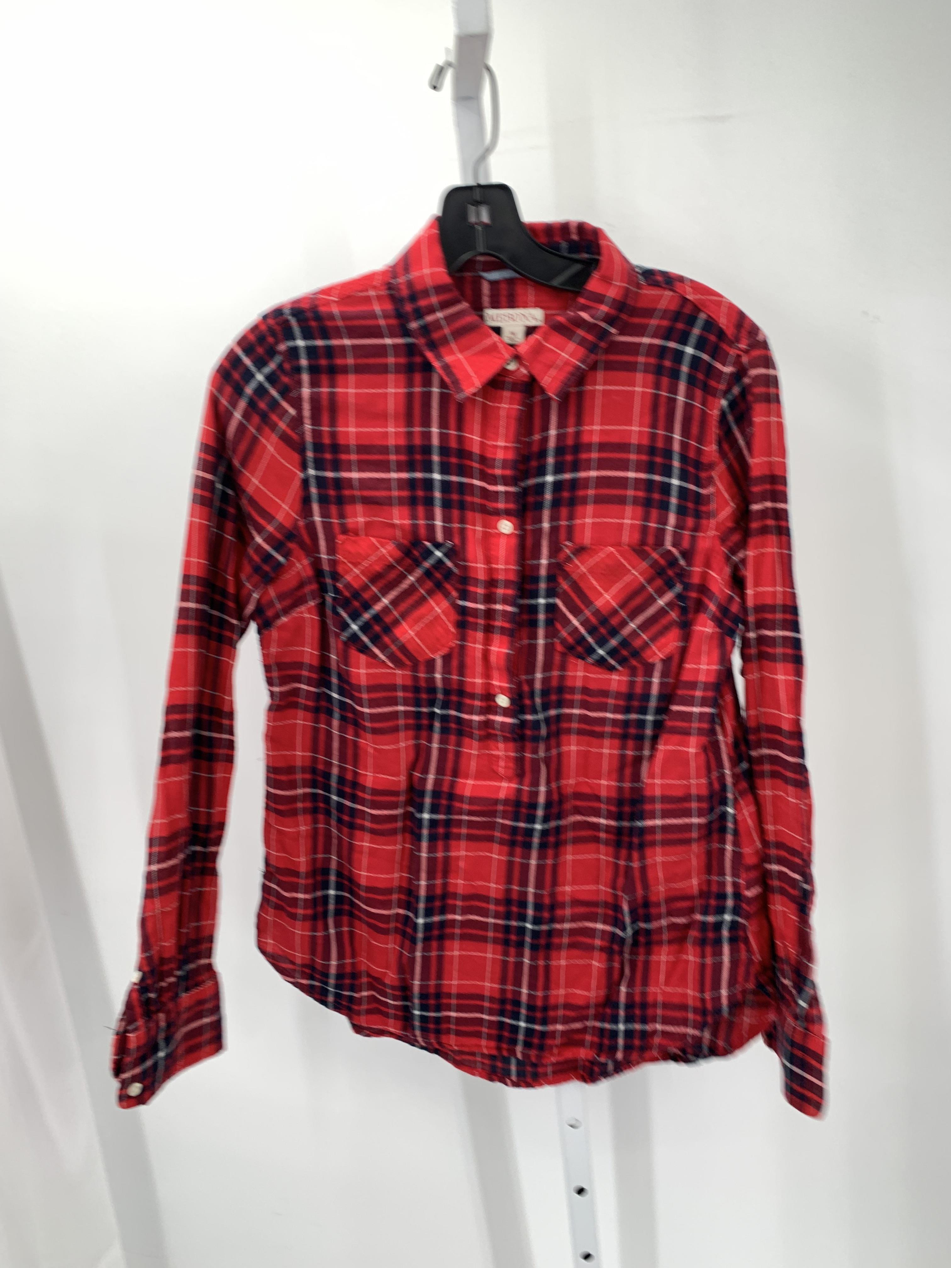 Merona Size Medium Misses Long Sleeve Shirt