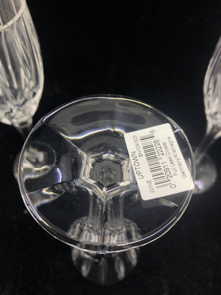 4 MIKASA UPTOWN WINE GLASSES.