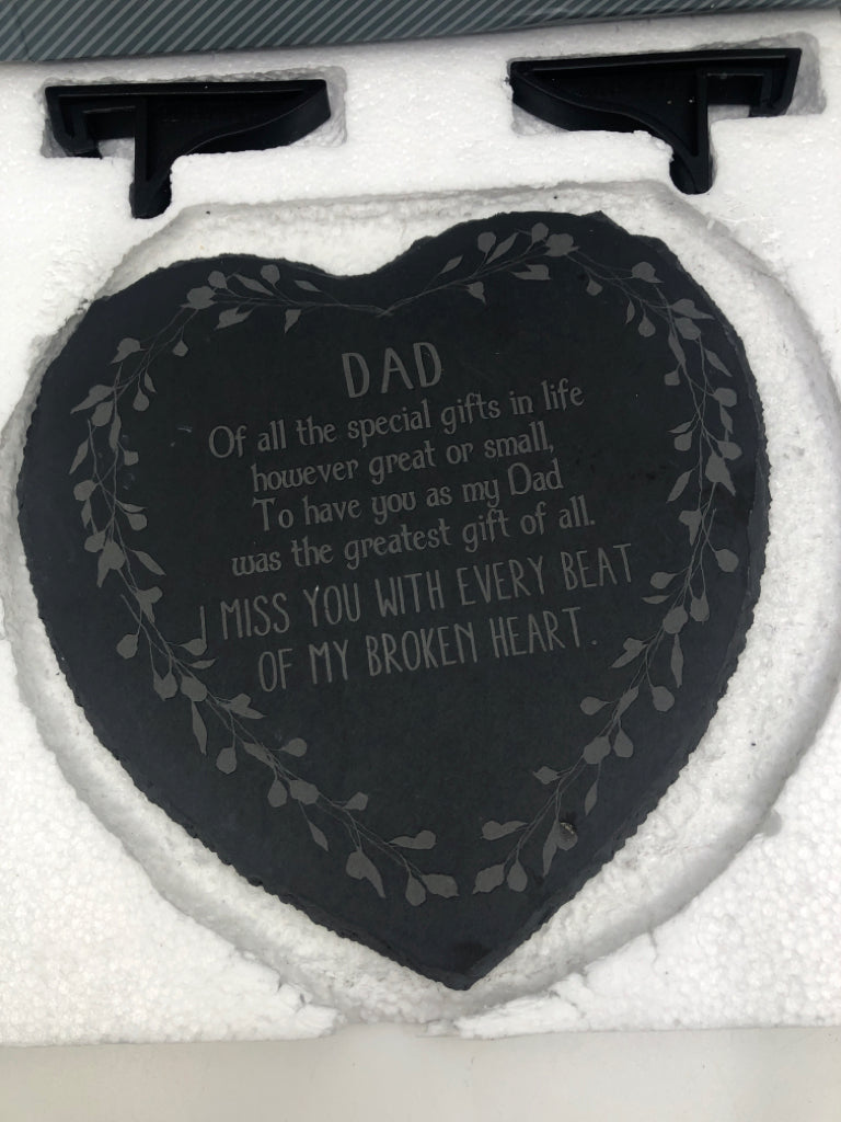 NIB DAD BROKEN HEART SLATE.