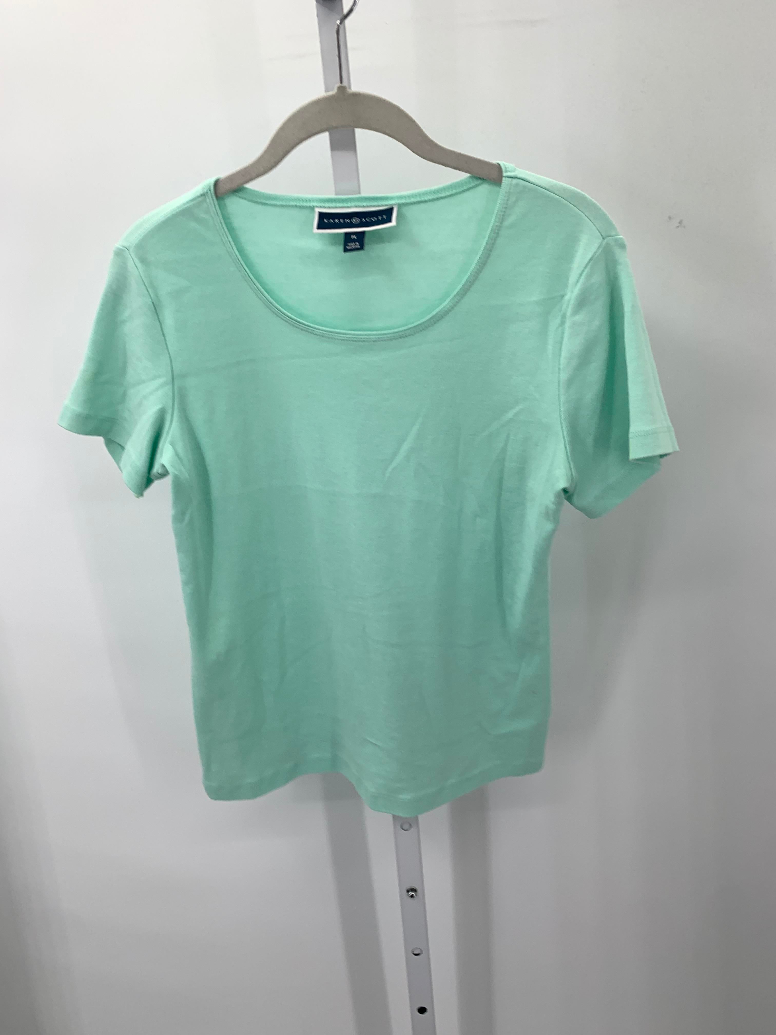 Karen Scott Size Small Petite Petite Short Sleeve Shirt