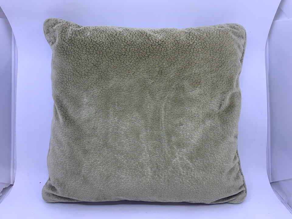 GREEN BLUE HANDMADE PILLOW.