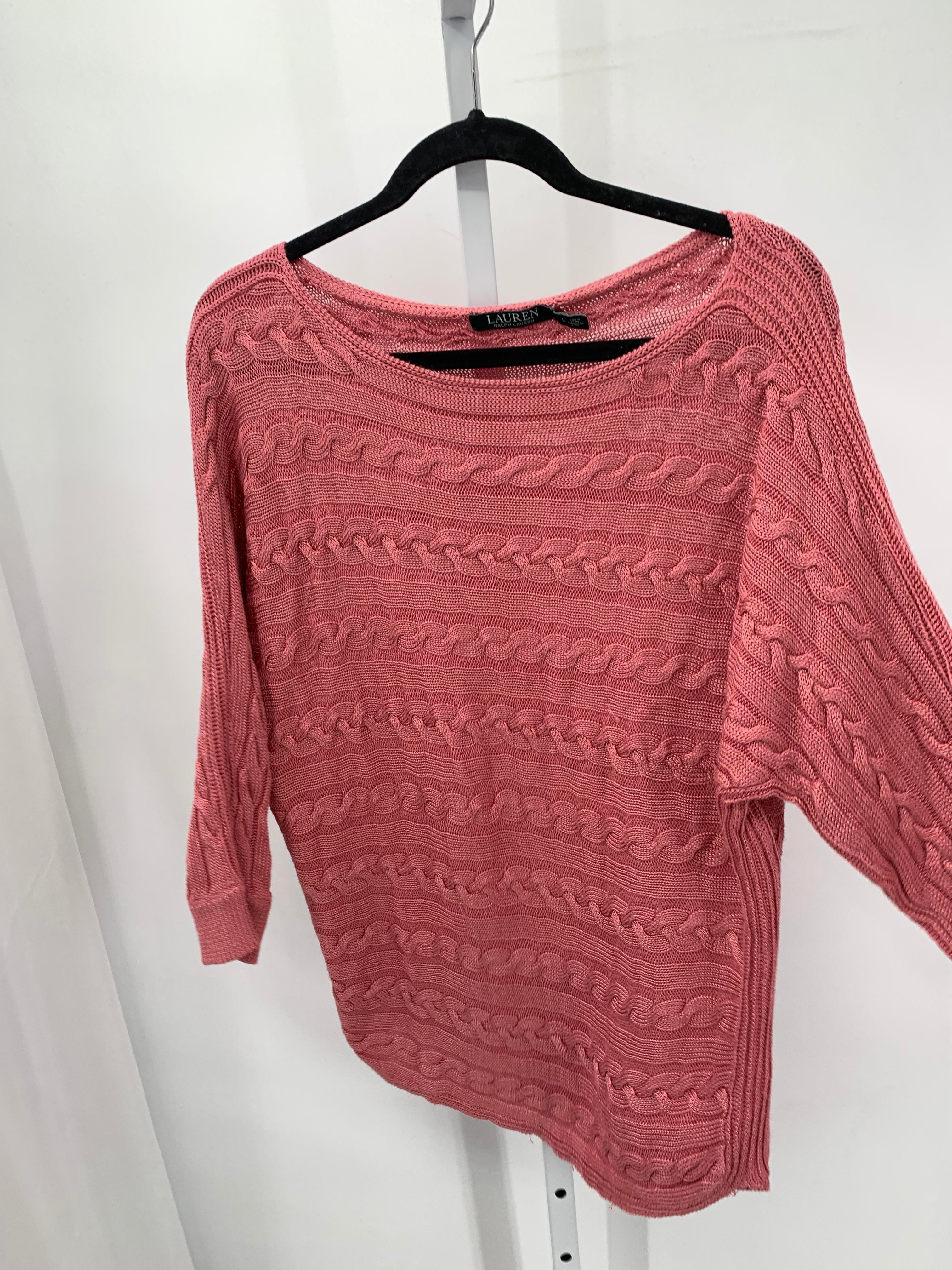 Ralph Lauren Size Large Misses 3/4 Sleeve Sweater