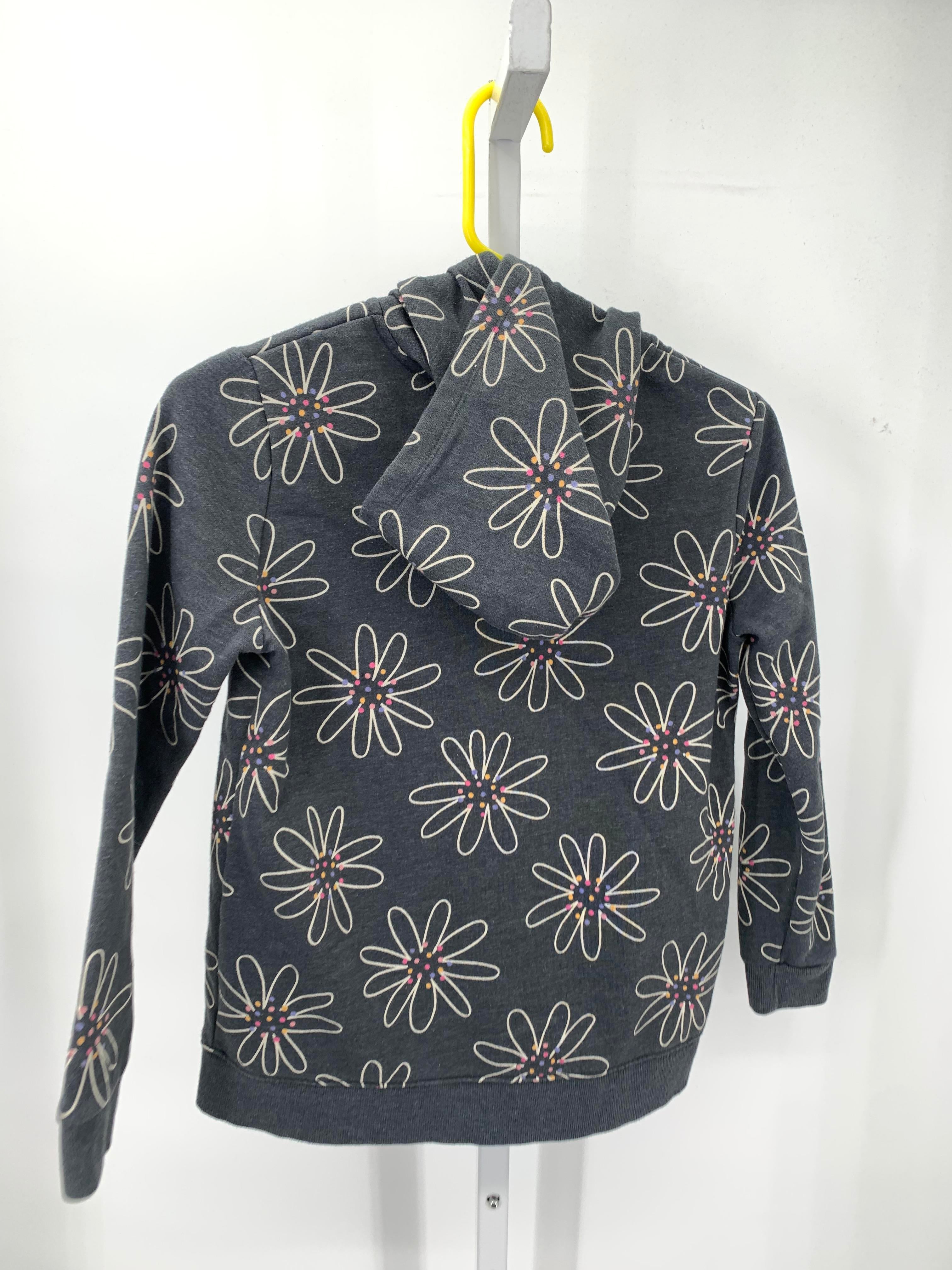FLOWERS HOODED ZIP KNIT