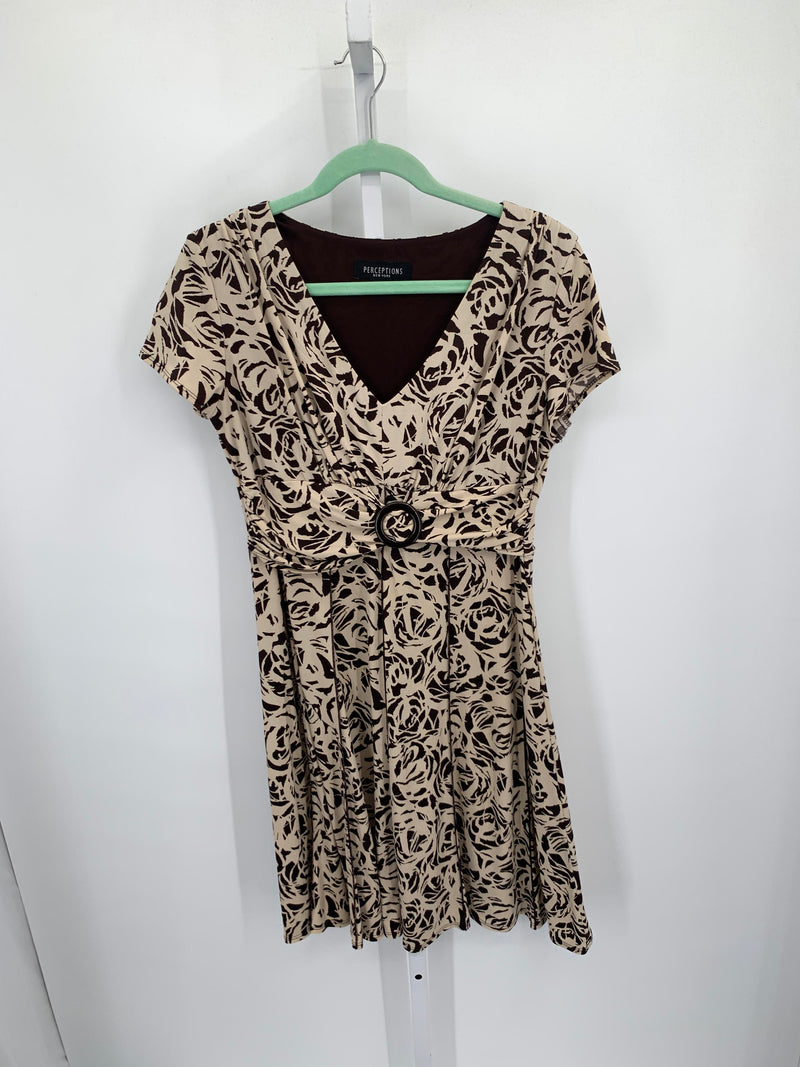 Perception Size 12 Misses Short Sleeve Dress