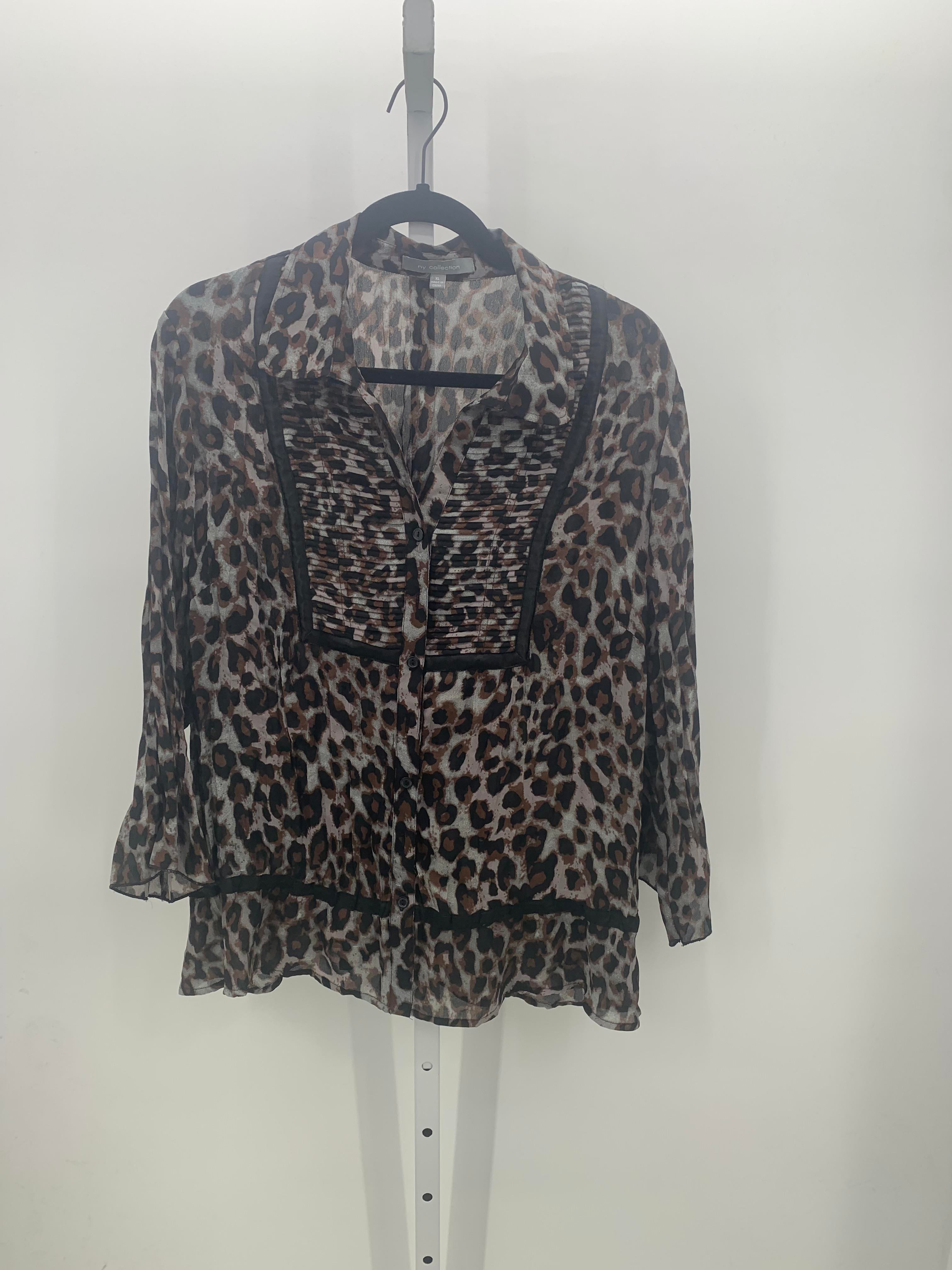 NY Collection Size Extra Large Misses 3/4 Sleeve Shirt