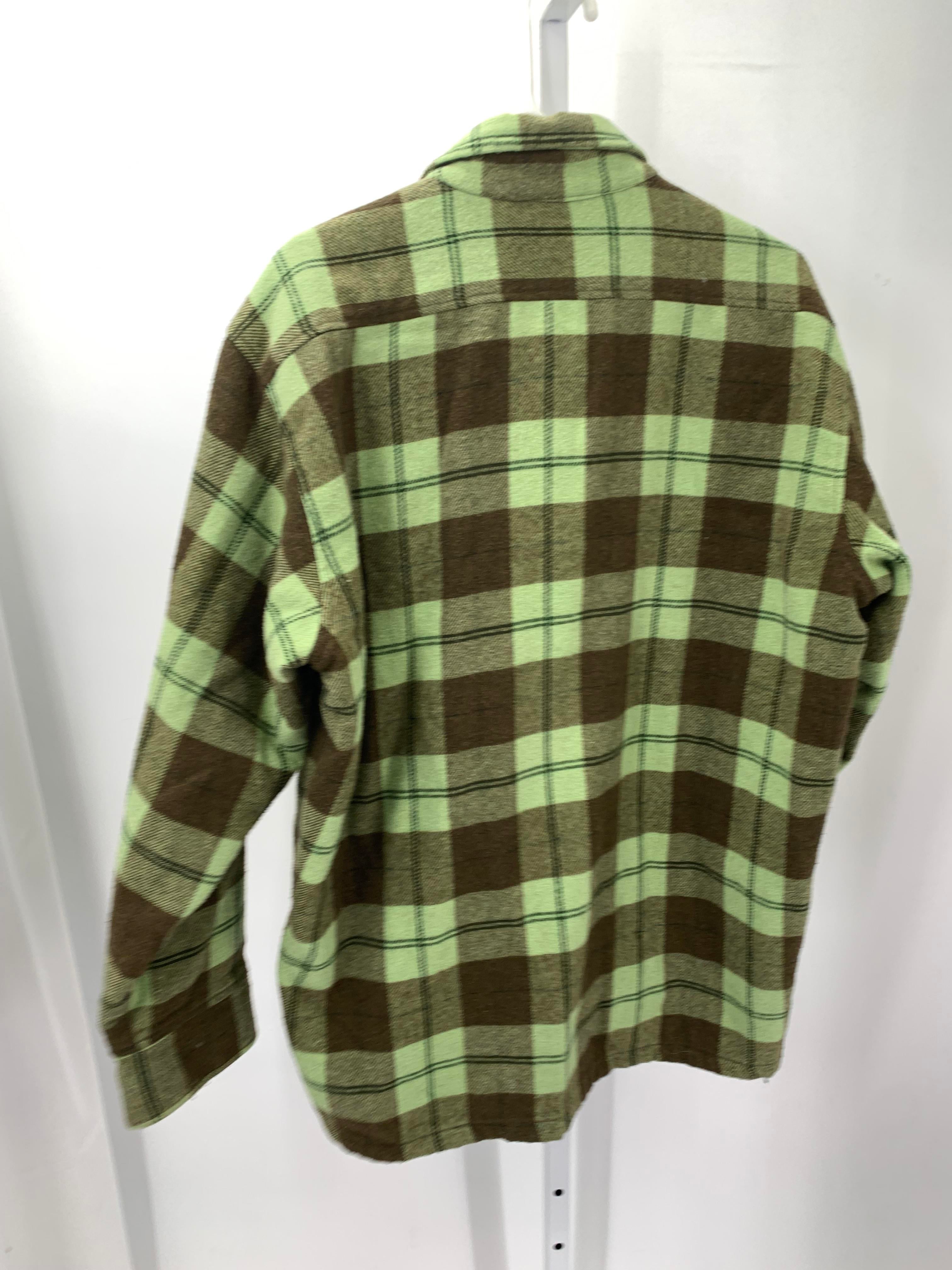 BROWN PLAID BTN DOWN, OUTER GEAR