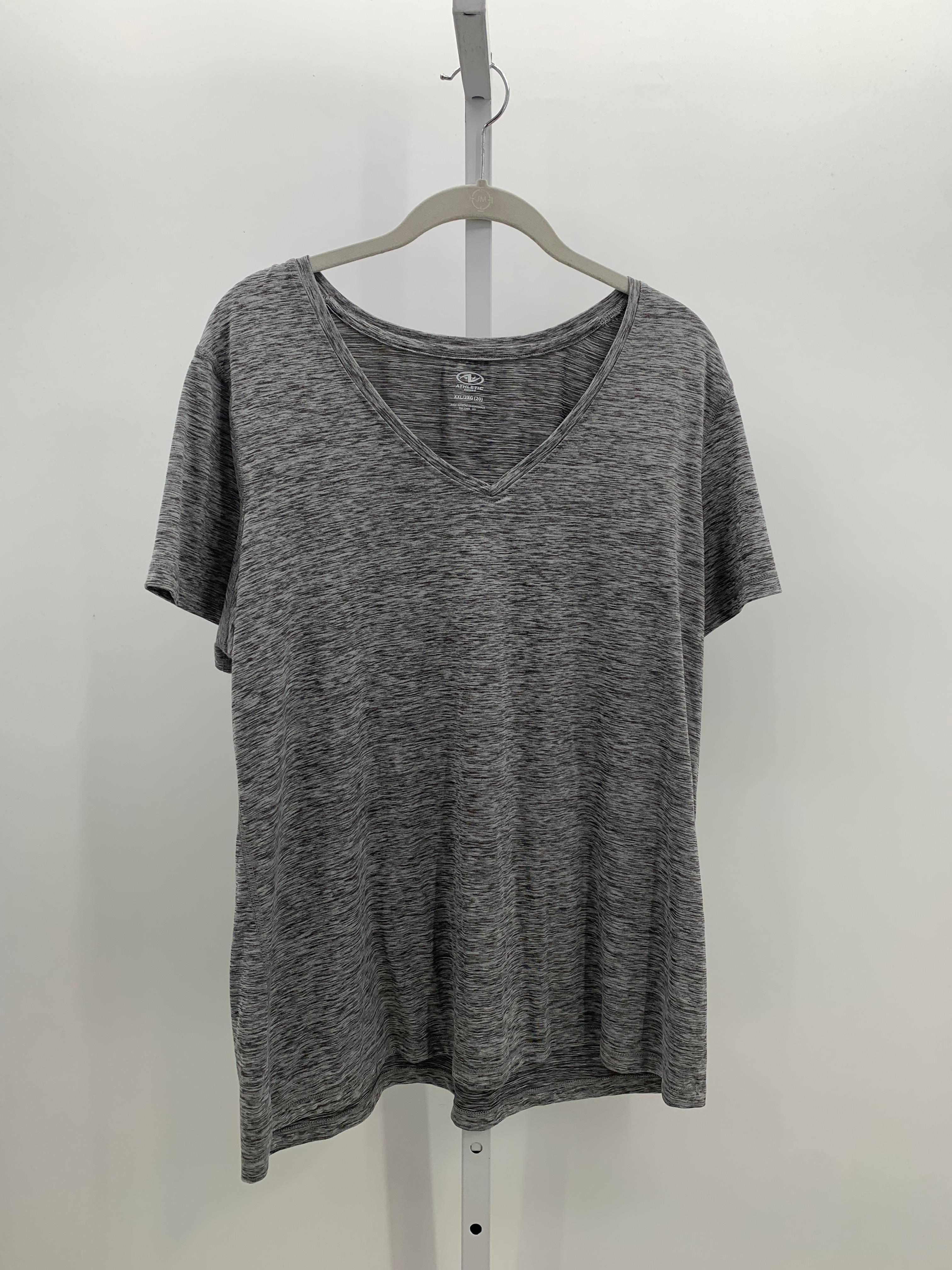 Athletic Works Size XXL Misses Short Sleeve Shirt