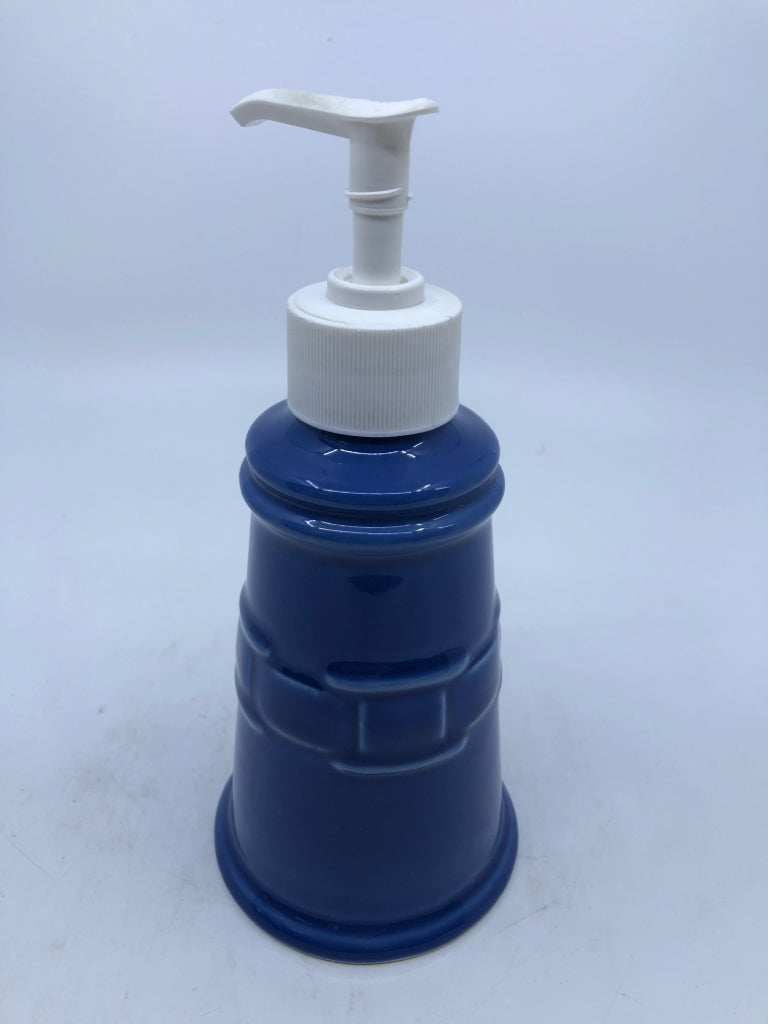 WOVEN TRADITIONS CERAMIC SOAP DISPENSER.